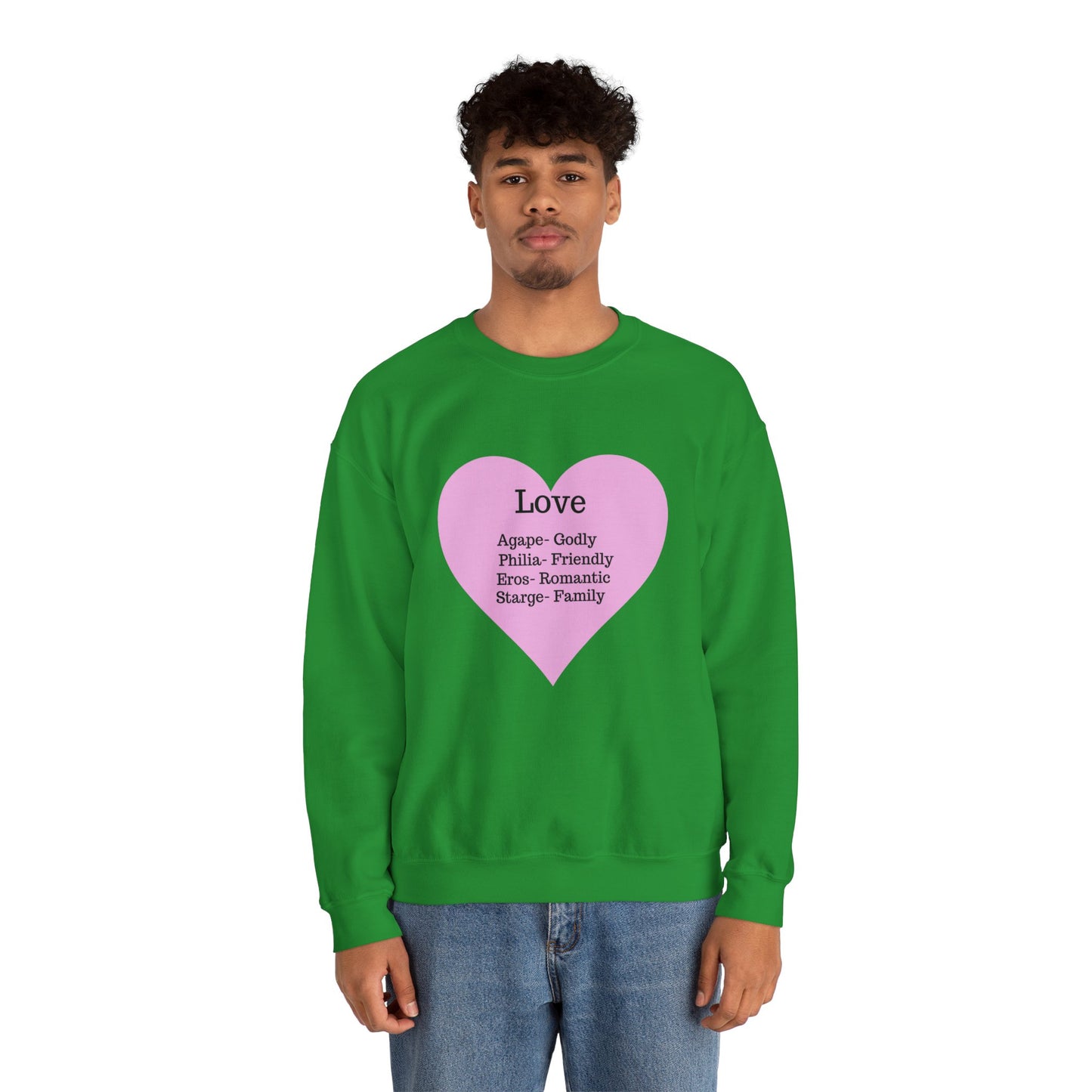 Types of Love Heart Unisex Sweatshirt