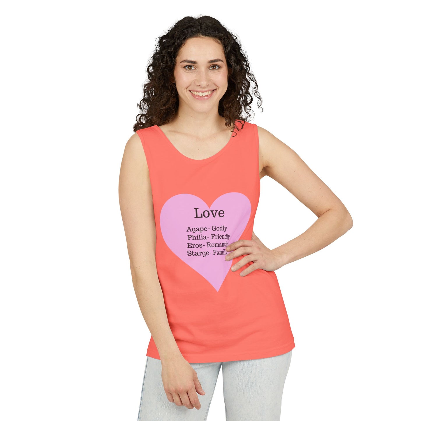Unisex "Love" Definitions Garment-Dyed Tank Top