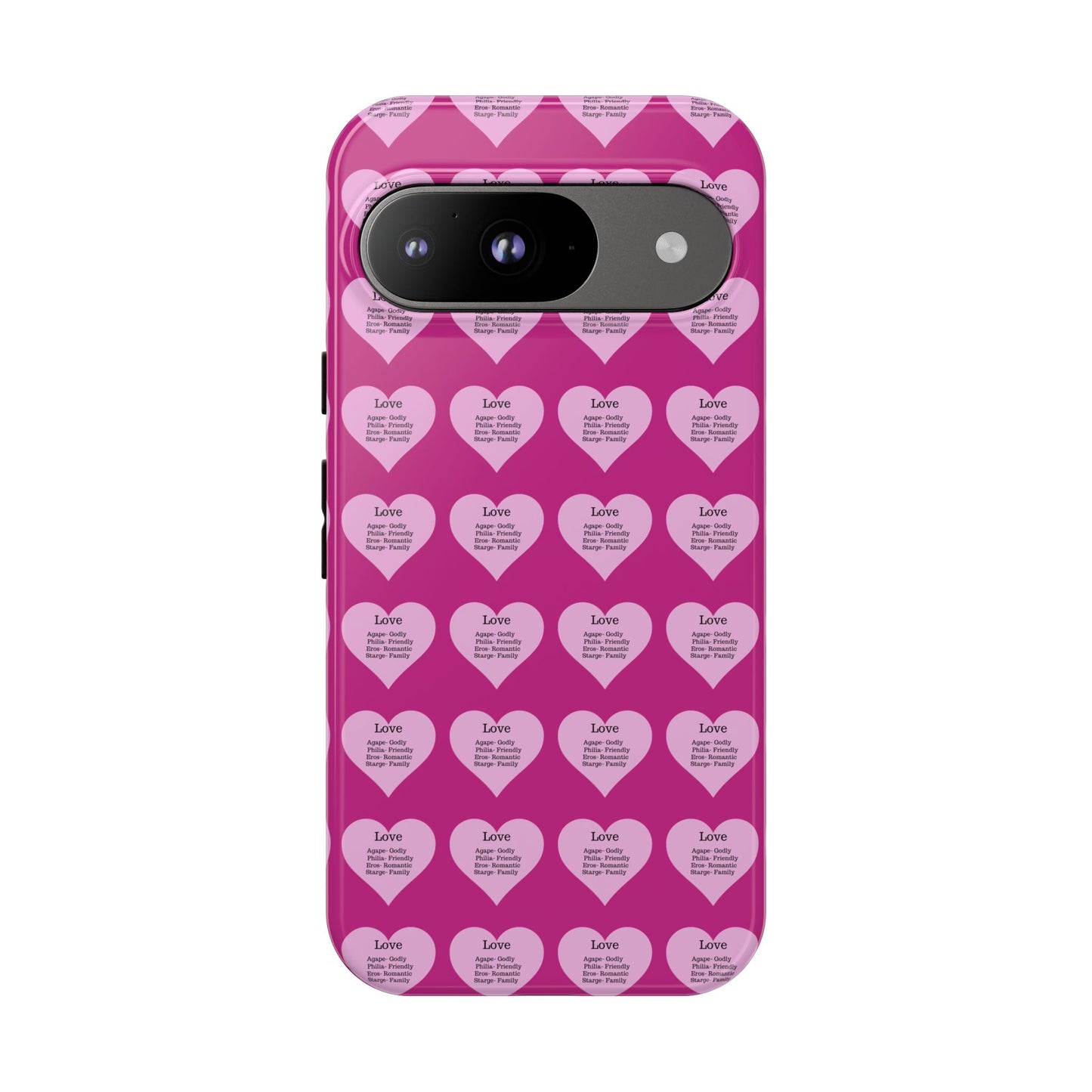 Hearts-A-Flutter Phone Case (iPhone, Google Pixel)(Pink)