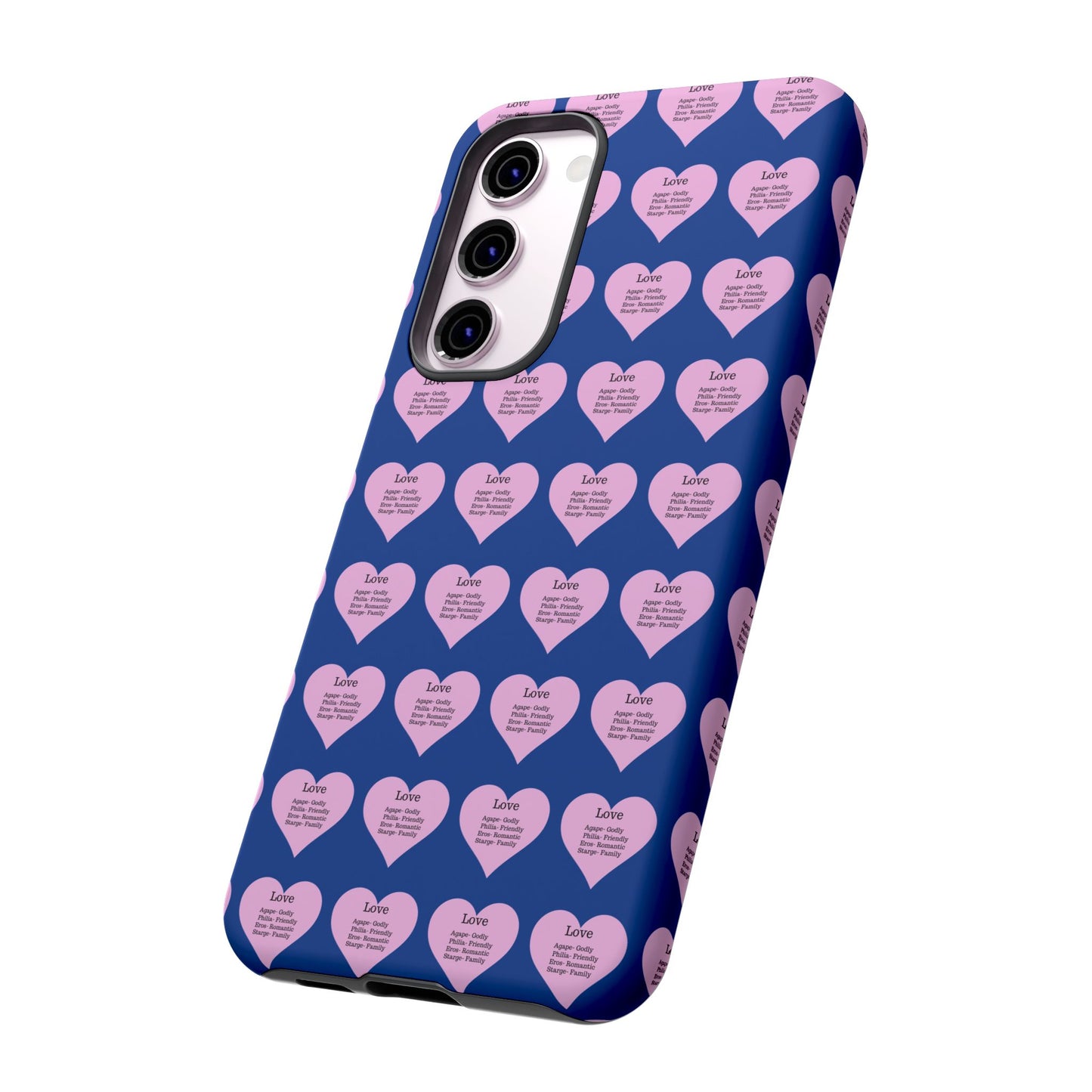 Hearts-A-Flutter Phone Case (Samsung)(Dark blue)