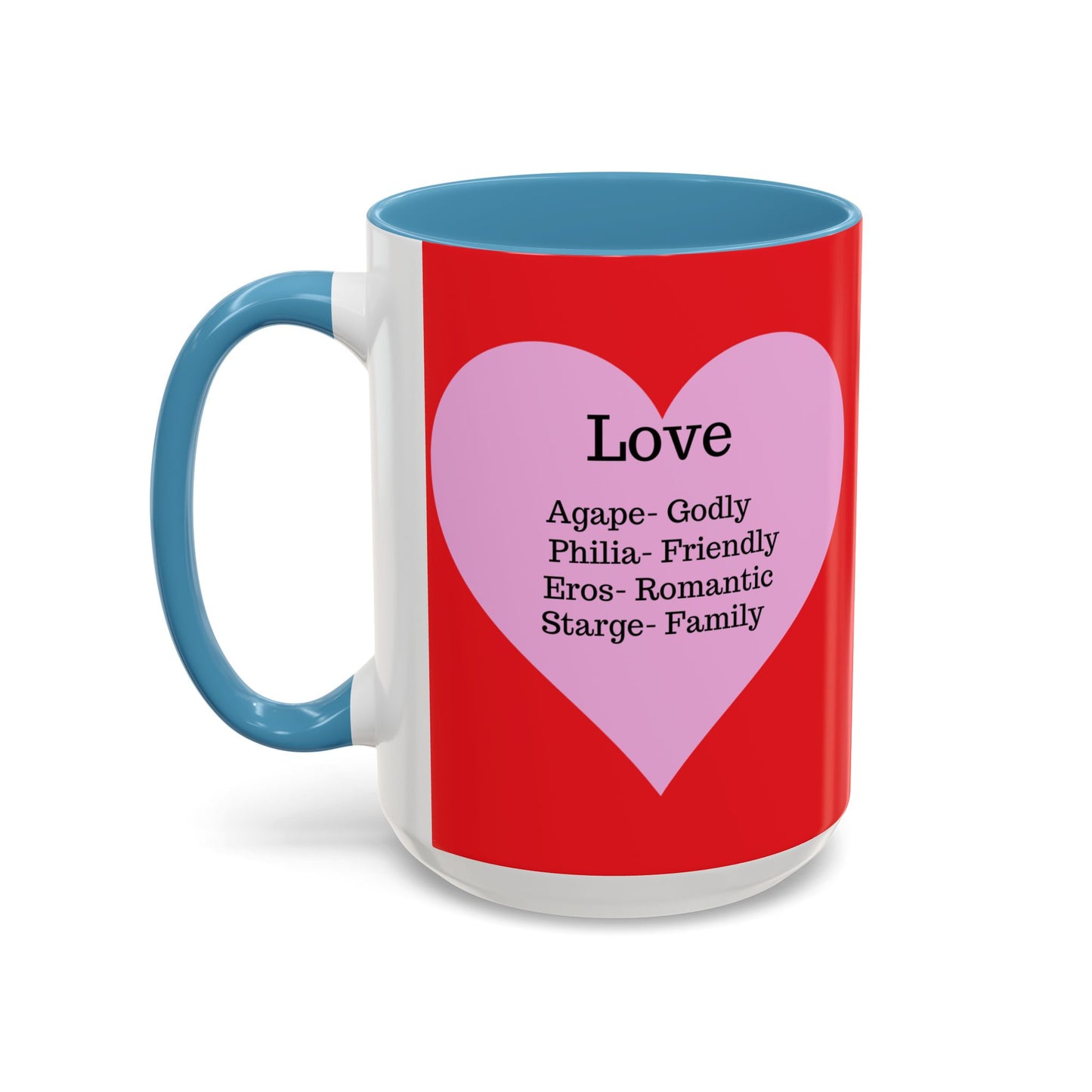 Charming Heart Accent Coffee Mug (Red)