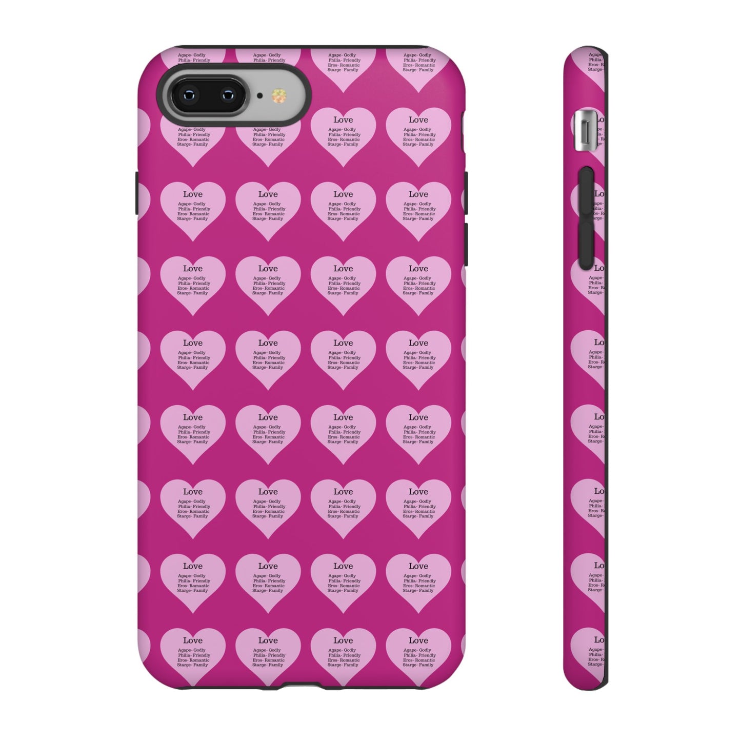 Hearts-A-Flutter Phone Case (iPhone, Google Pixel)(Pink)
