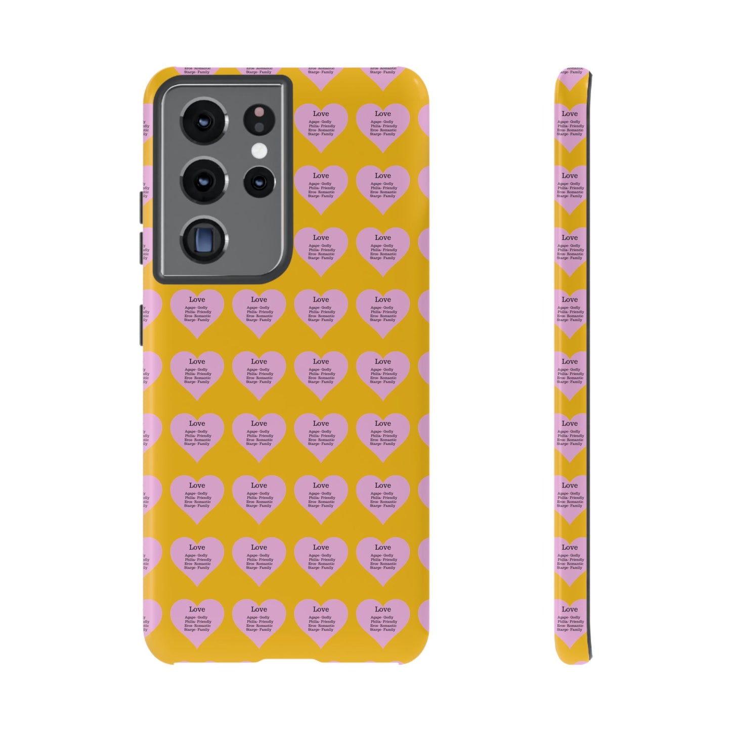 Hearts-A-Flutter Phone Case (Samsung)(Yellow)