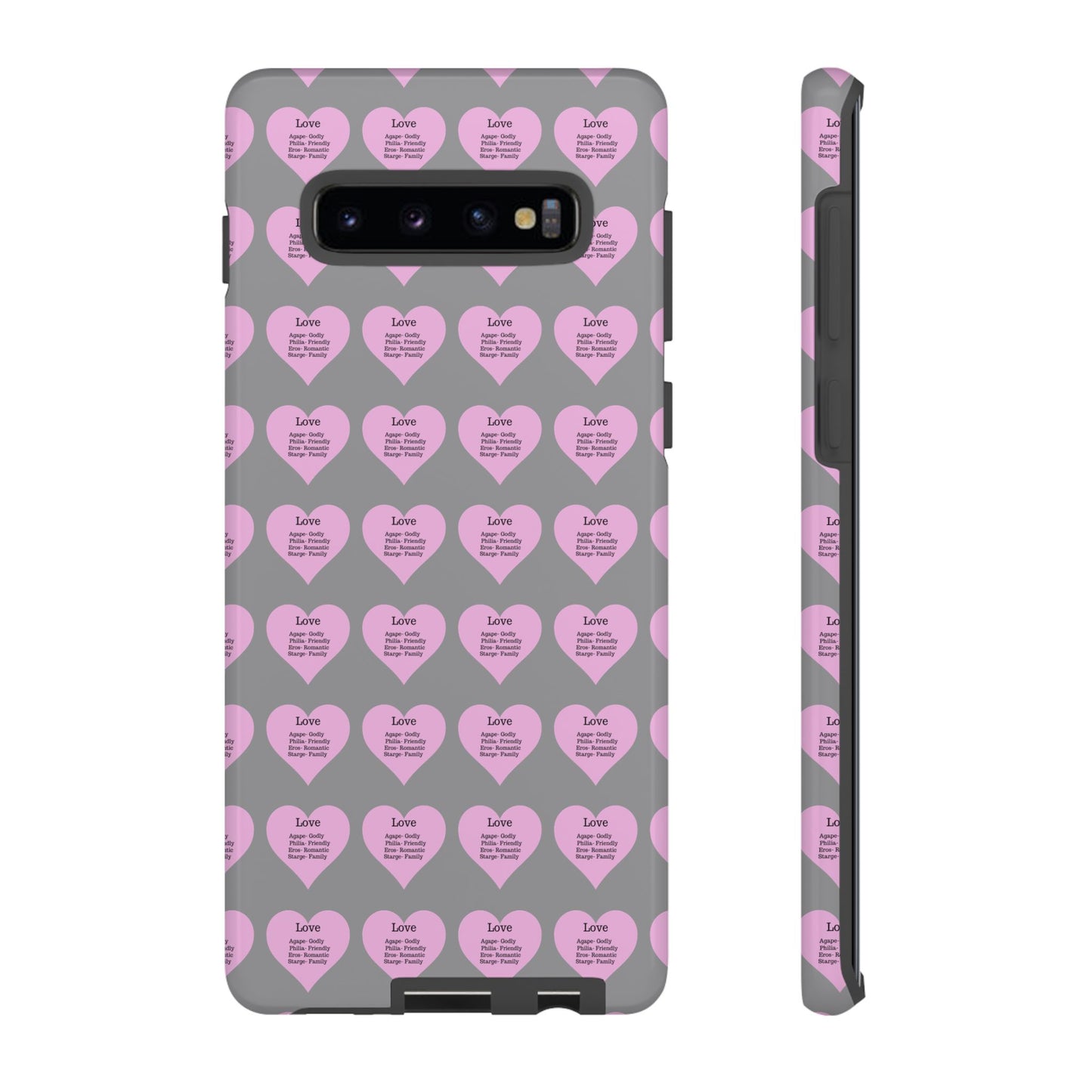 Hearts-A-Flutter Phone Case (Samsung)(Grey)