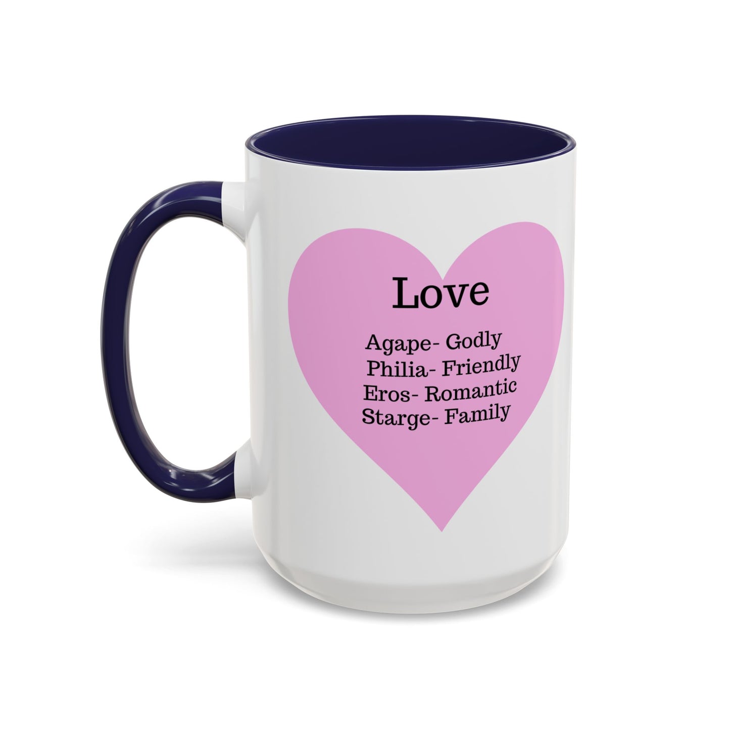 Charming Heart Accent Coffee Mug (White)