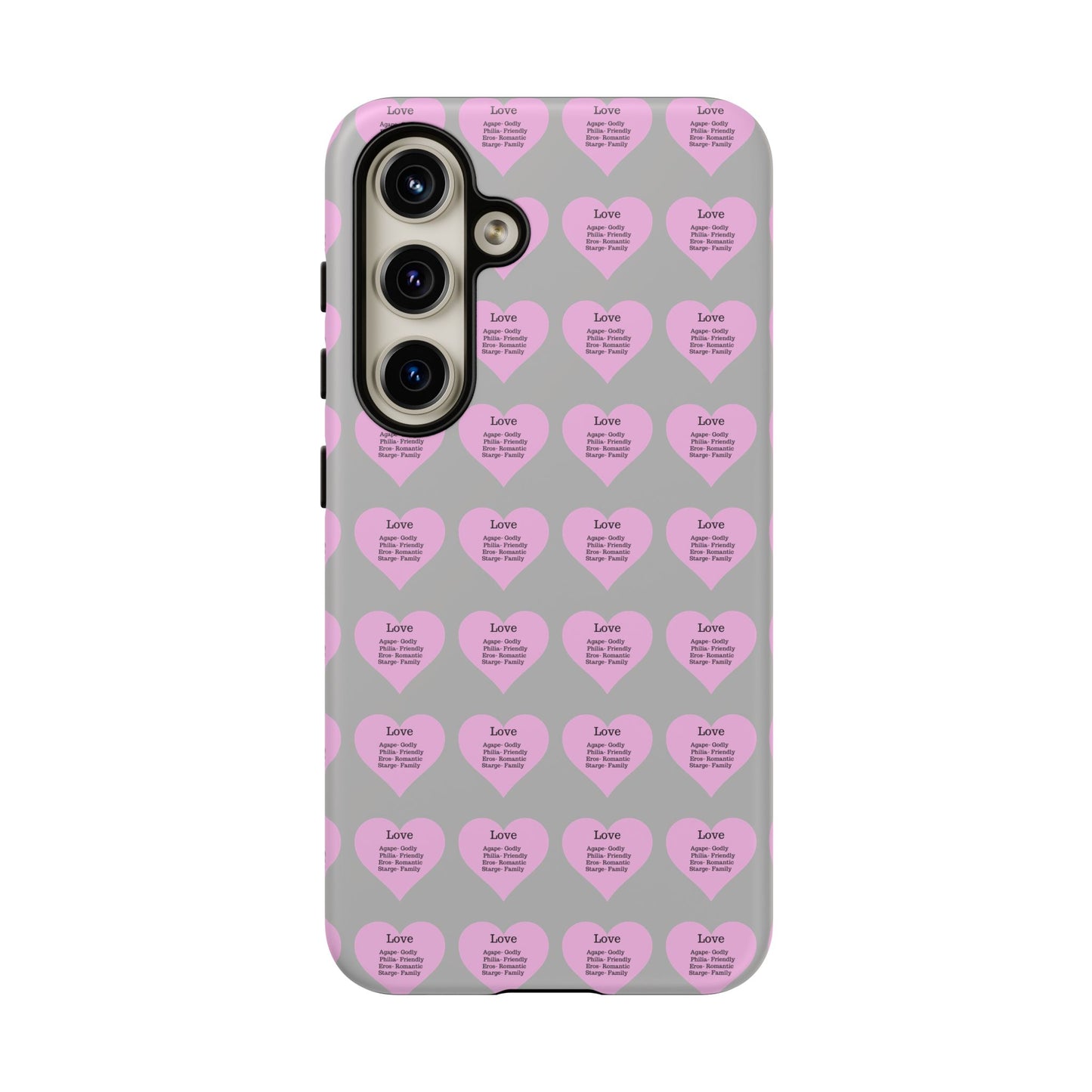 Hearts-A-Flutter Phone Case (Samsung)(Light grey)