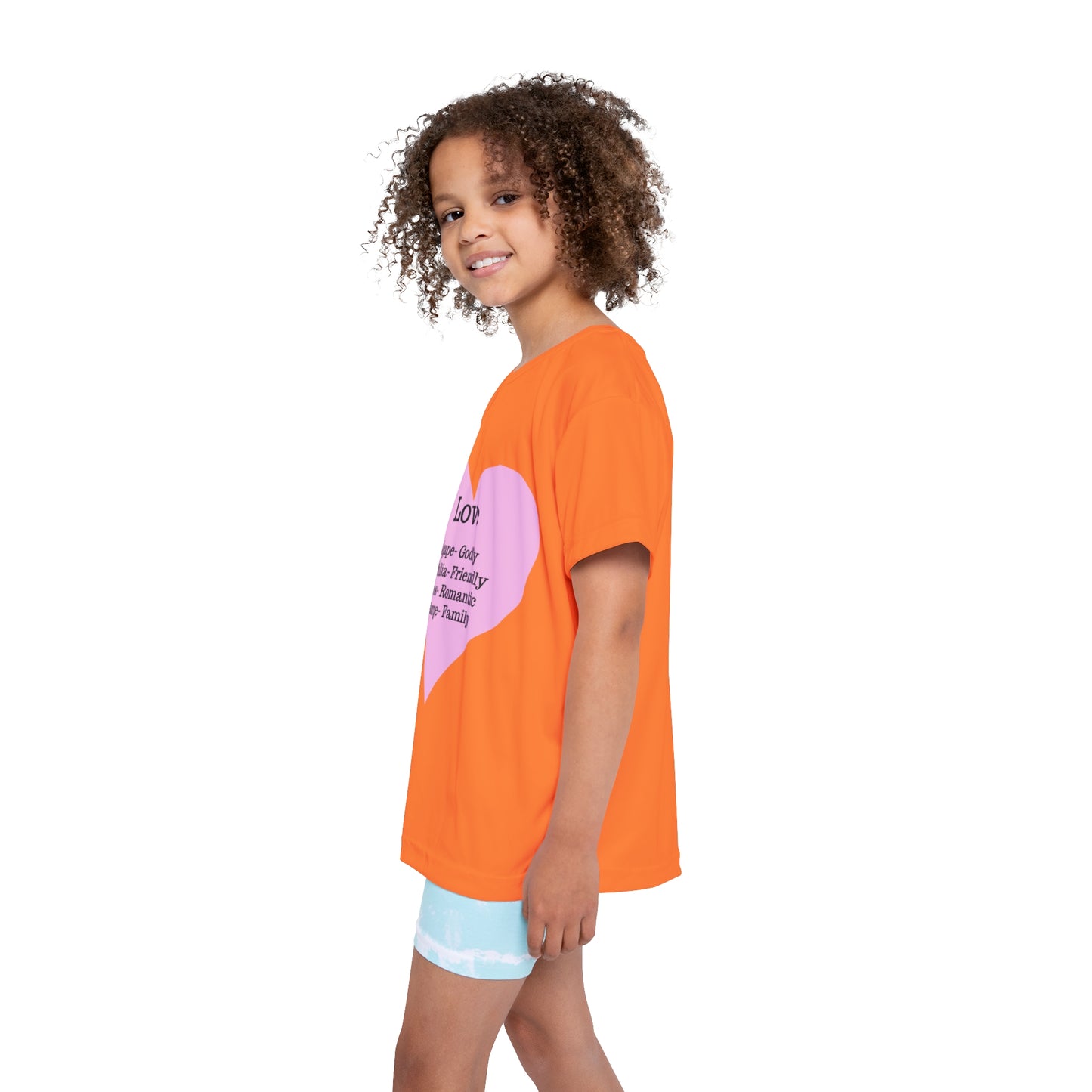 Types of Love Heart Kids Performance Jersey (Crusta)