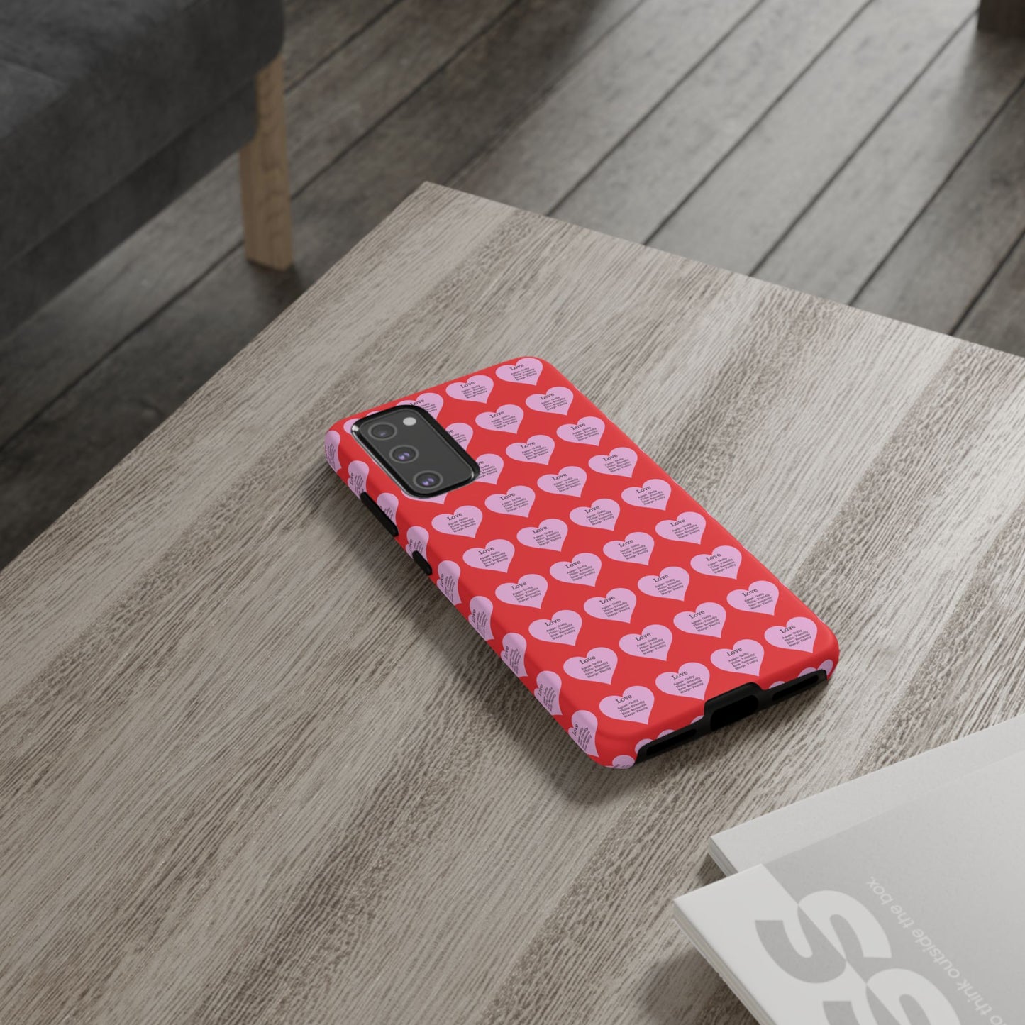 Hearts-A-Flutter Phone Case (Samsung)(Red)