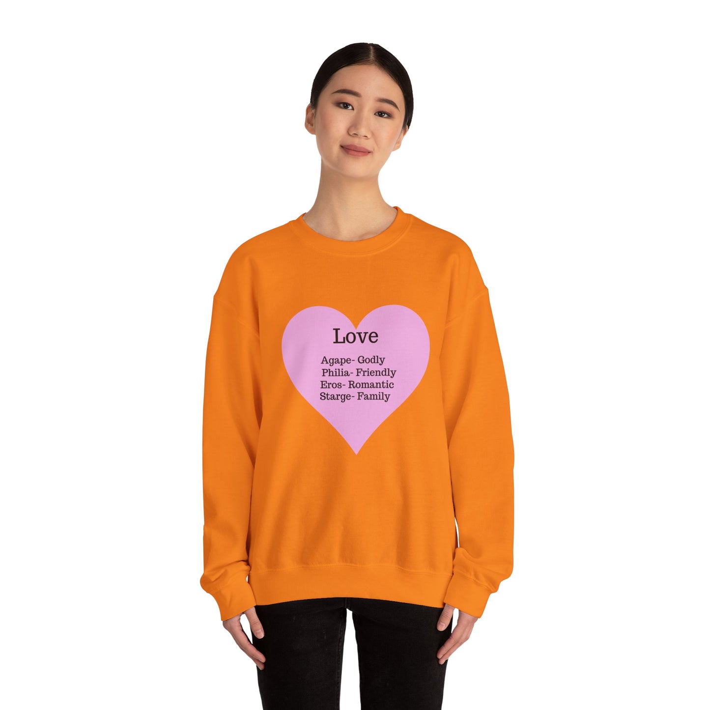Types of Love Heart Unisex Sweatshirt