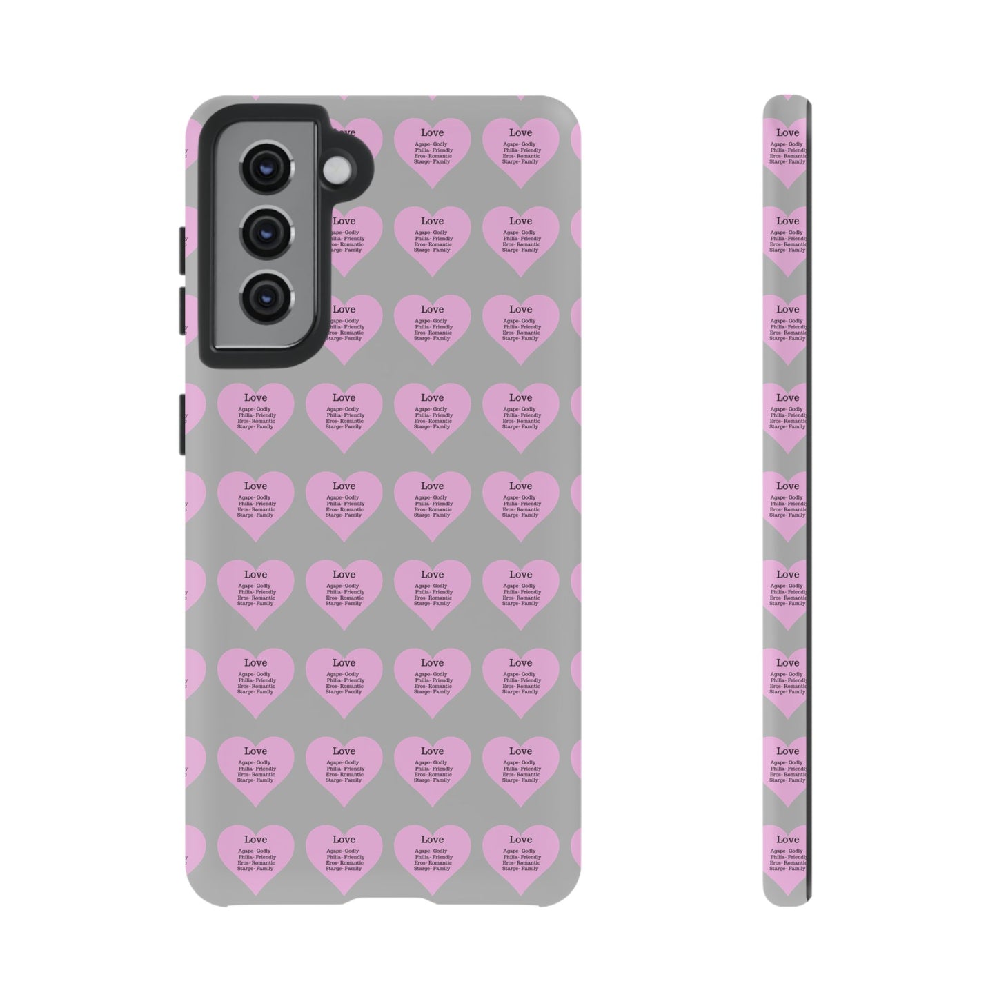 Hearts-A-Flutter Phone Case (Samsung)(Light grey)