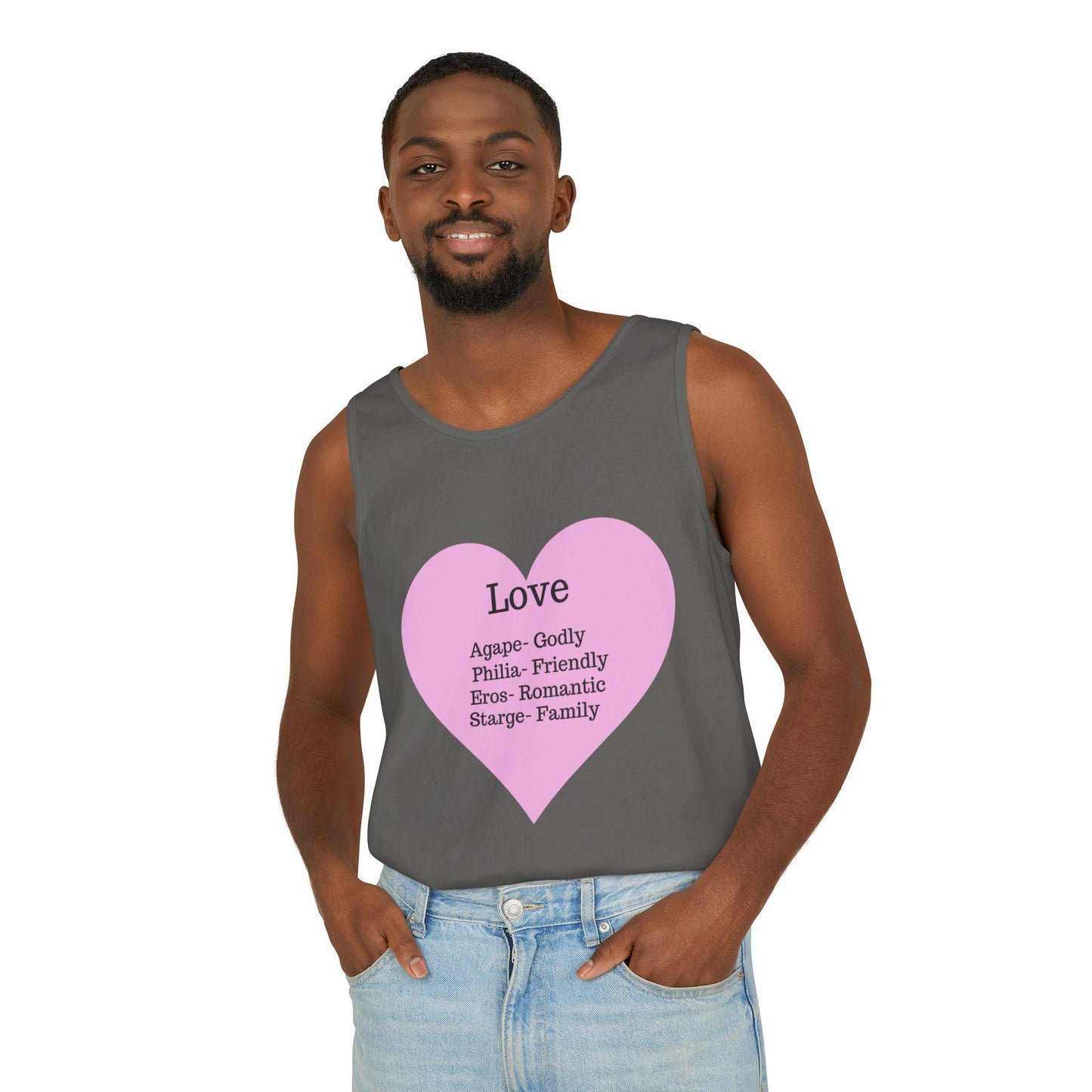 Unisex "Love" Definitions Garment-Dyed Tank Top
