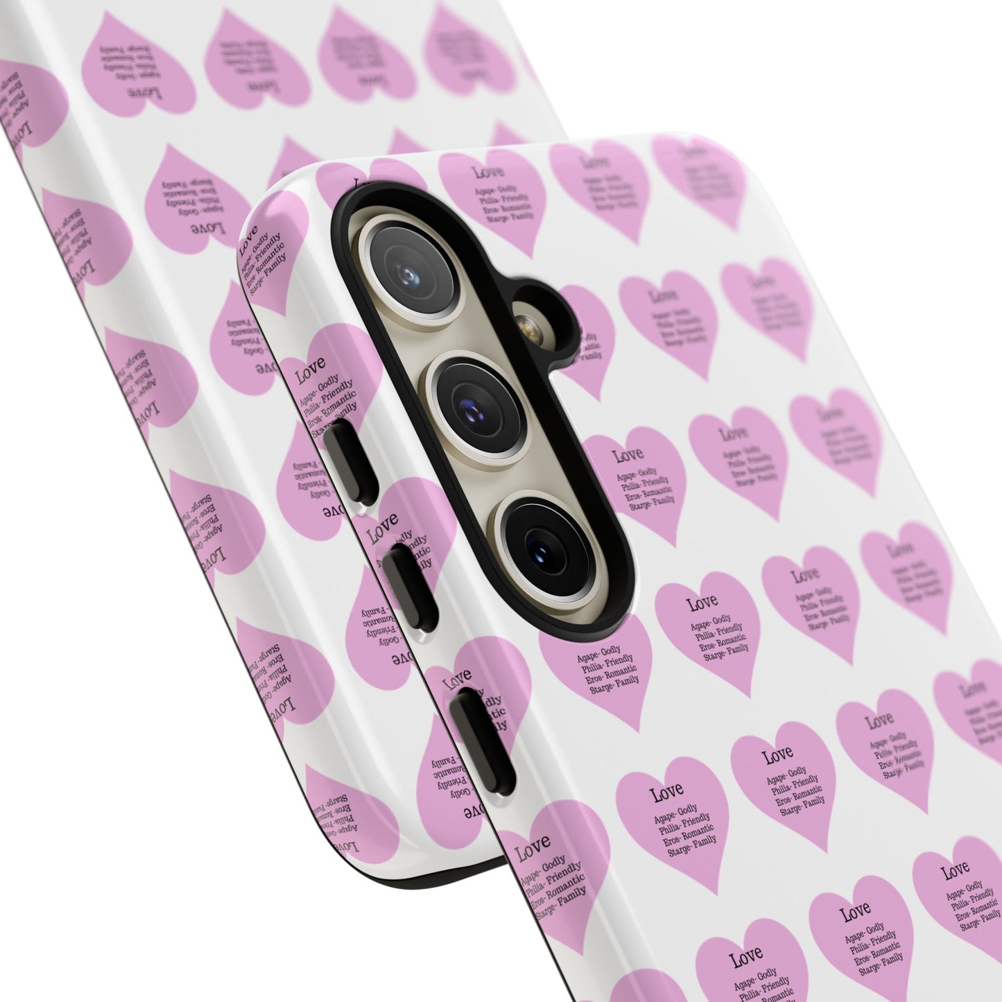 Hearts-A-Flutter Phone Case (Samsung)(White)