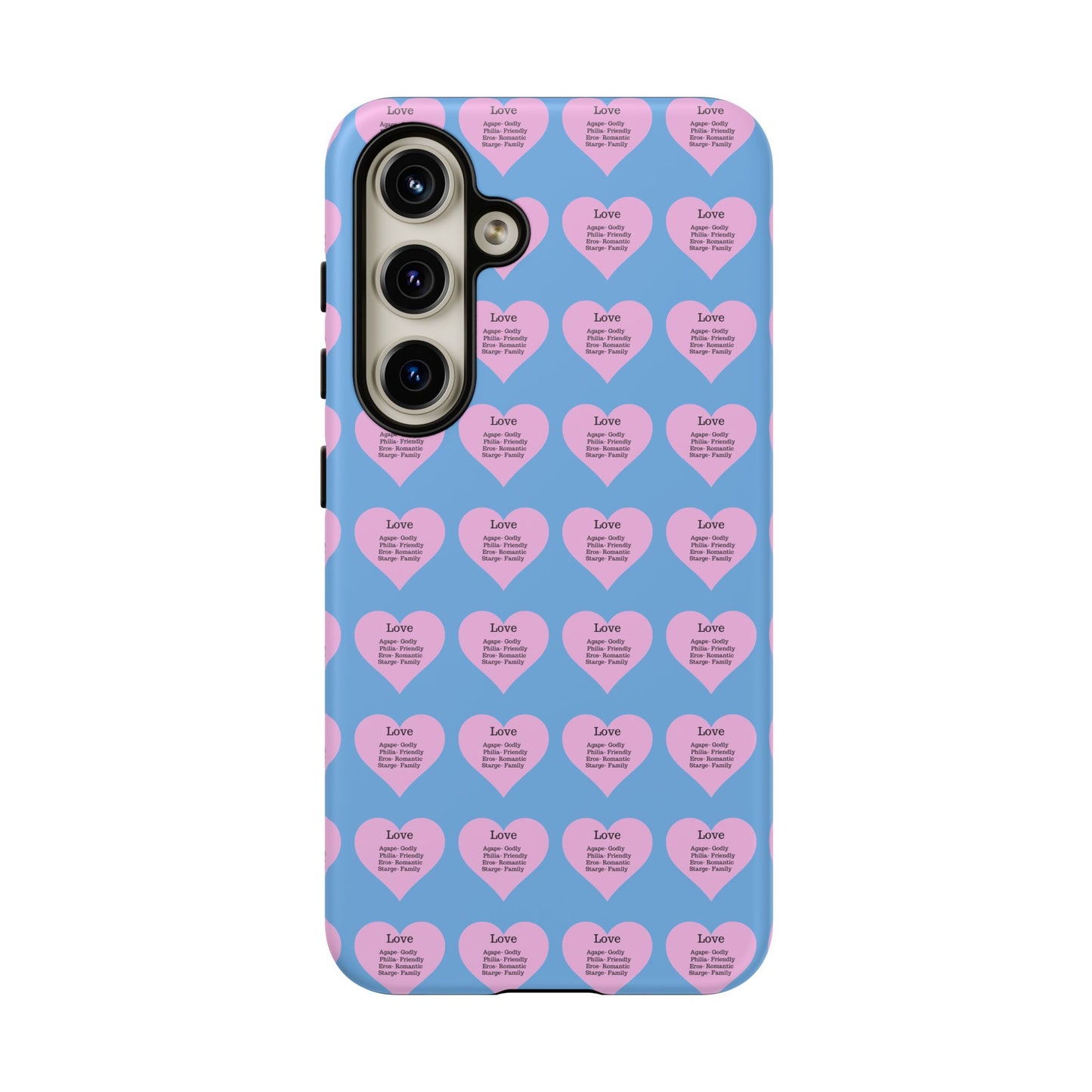 Hearts-A-Flutter Phone Case (Samsung)(Light blue)