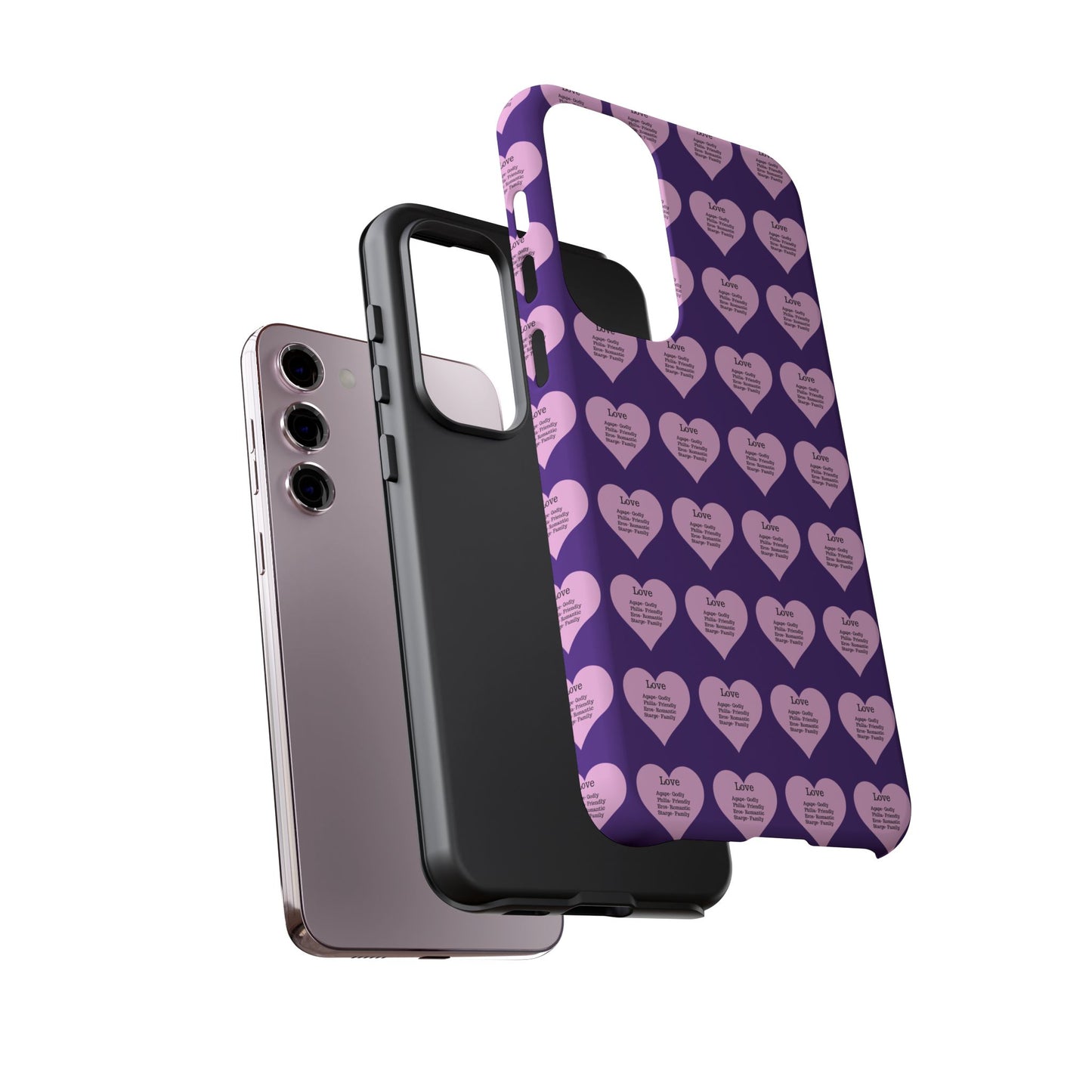 Hearts-A-Flutter Phone Case (Samsung)(Purple)