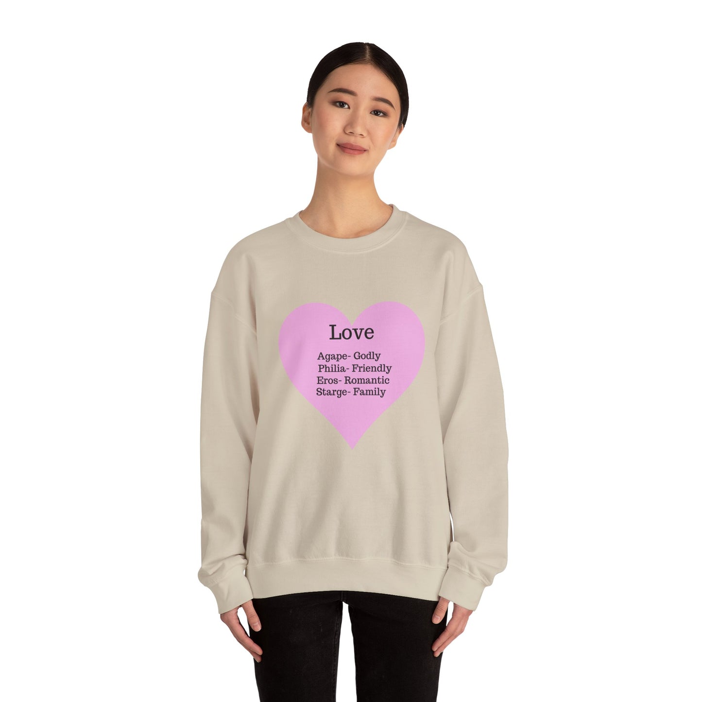 Types of Love Heart Unisex Sweatshirt