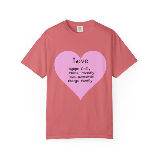 Love-Infused Unisex T-shirt: A Heartfelt Graphic Tee for All Occasions