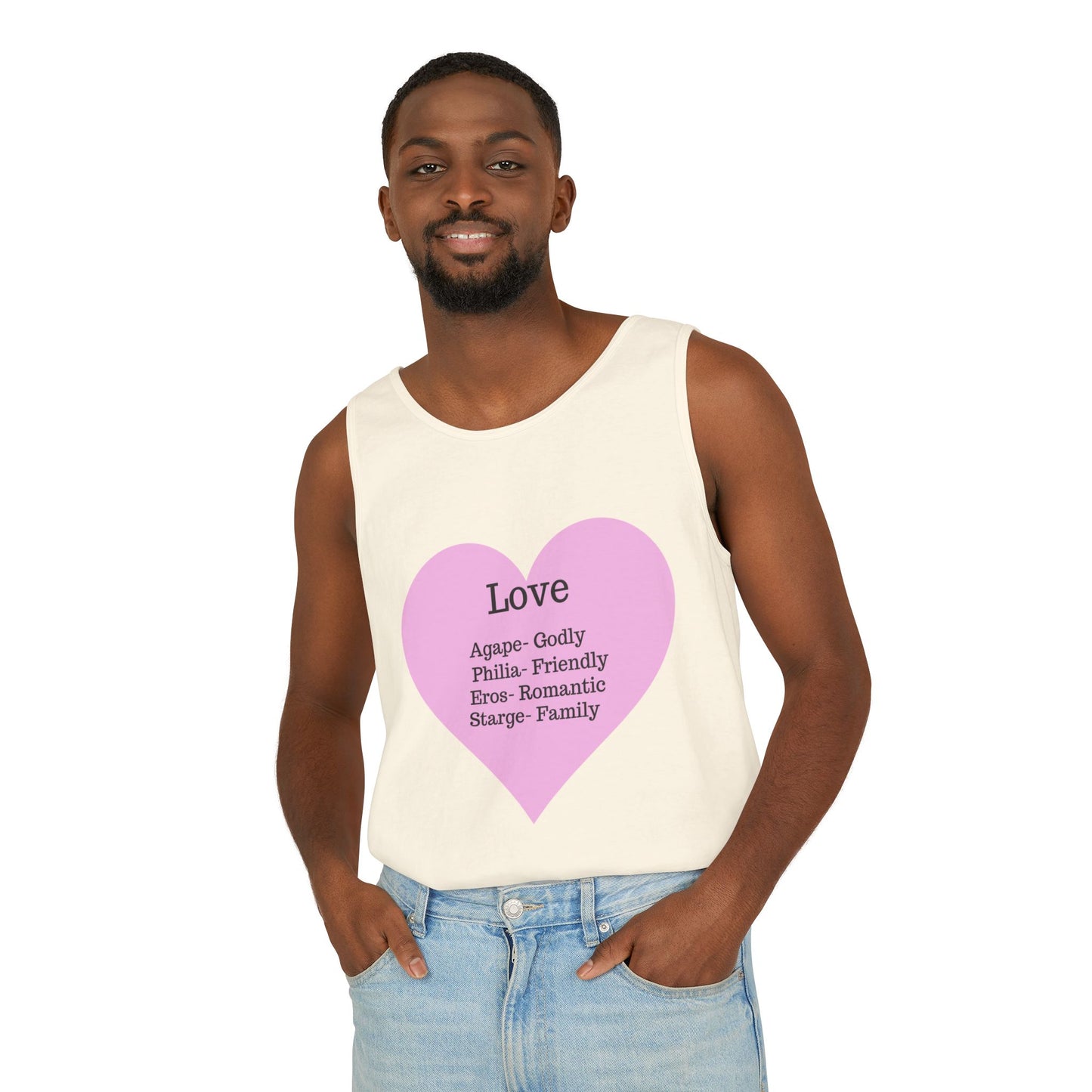 Unisex "Love" Definitions Garment-Dyed Tank Top