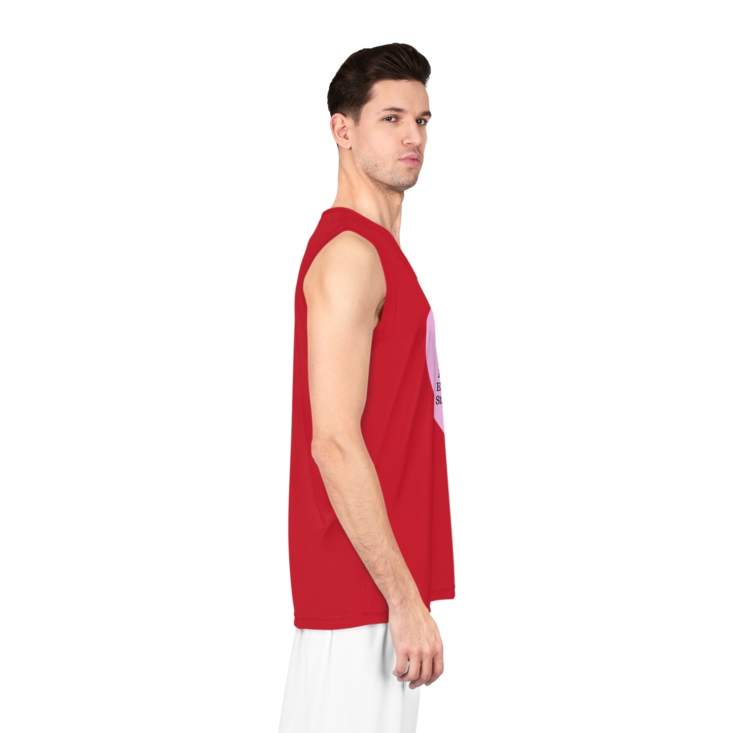 Love Heart Basketball Jersey (Dark Red)