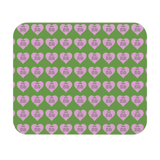 The Four Loves Mouse Pad Pattern Look (Green)