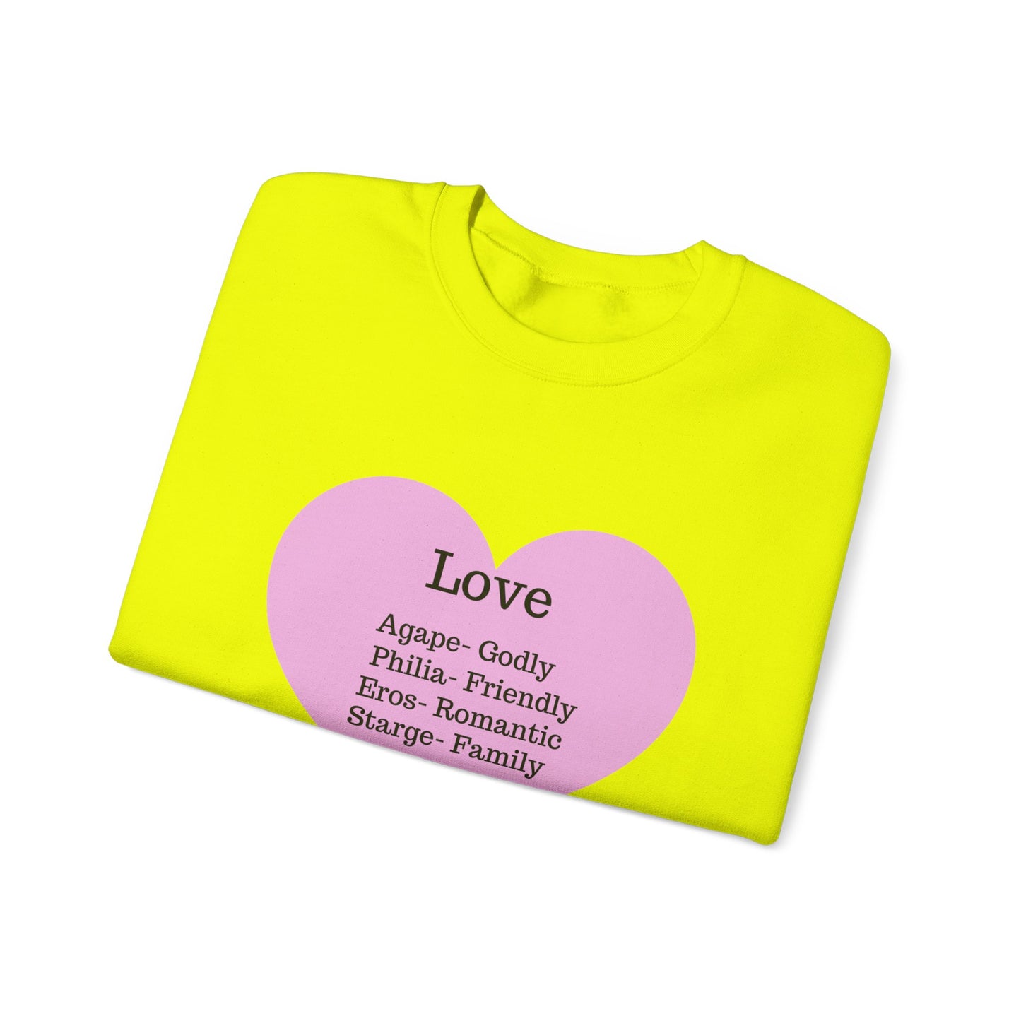 Types of Love Heart Unisex Sweatshirt