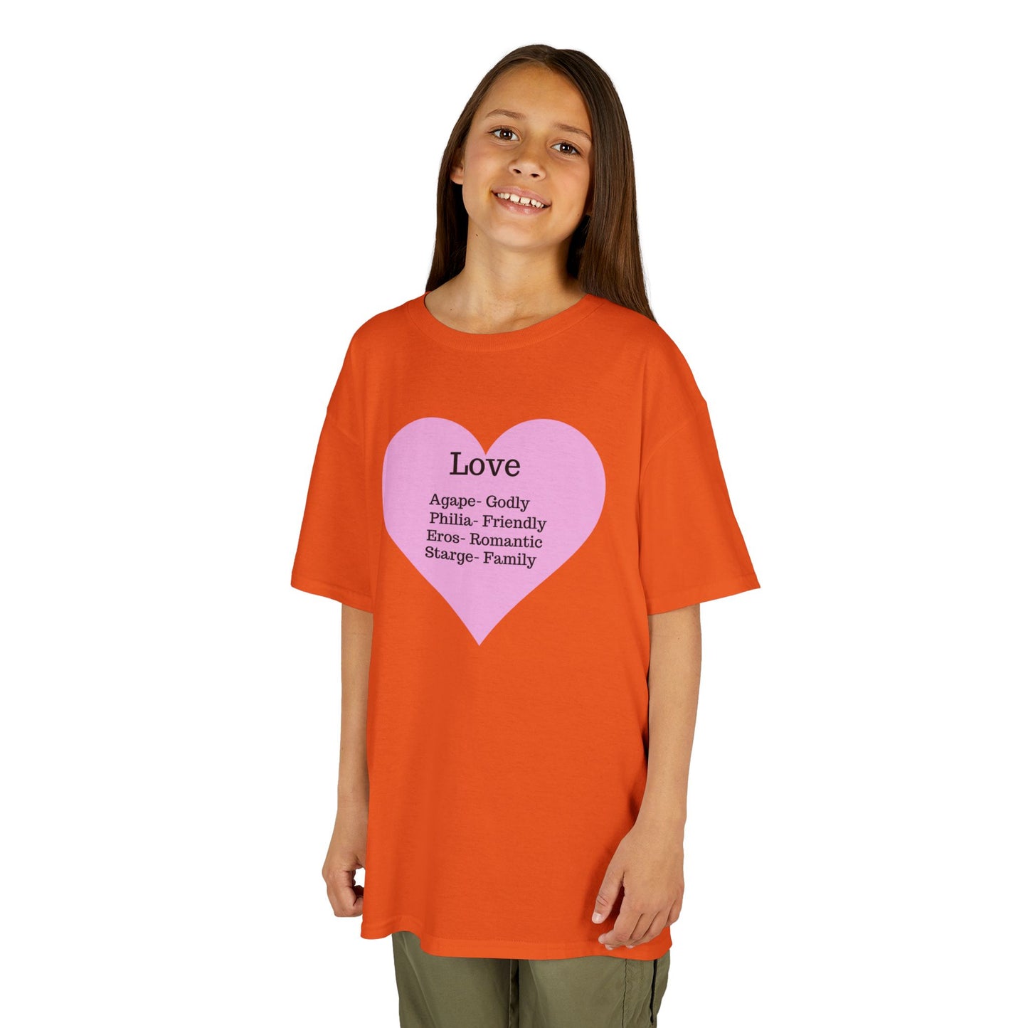 The Meaning of Love Kids T-Shirt | Heart Graphic Tee