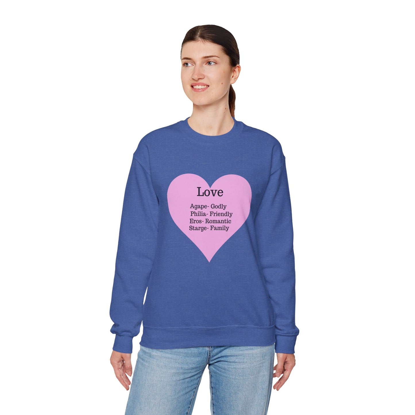 Types of Love Heart Unisex Sweatshirt