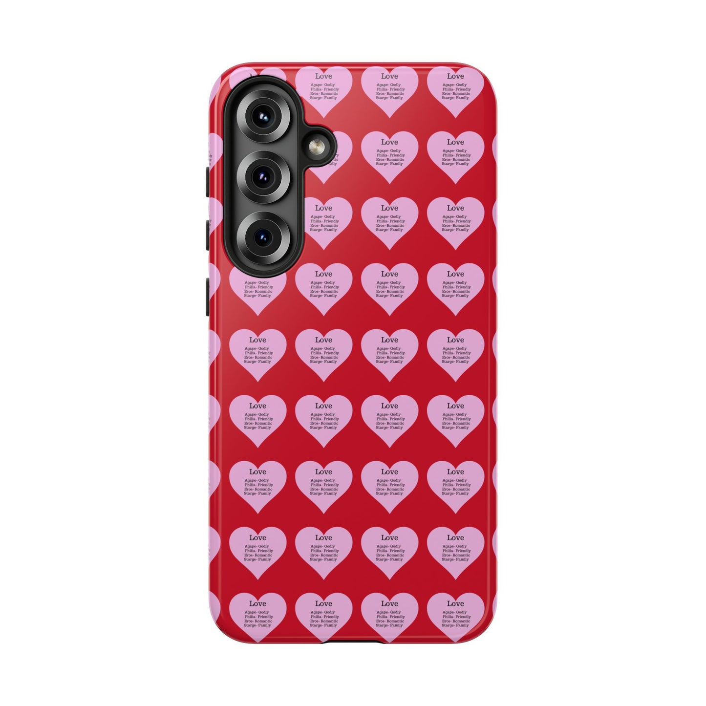 Hearts-A-Flutter Phone Case (Samsung)(Dark red)