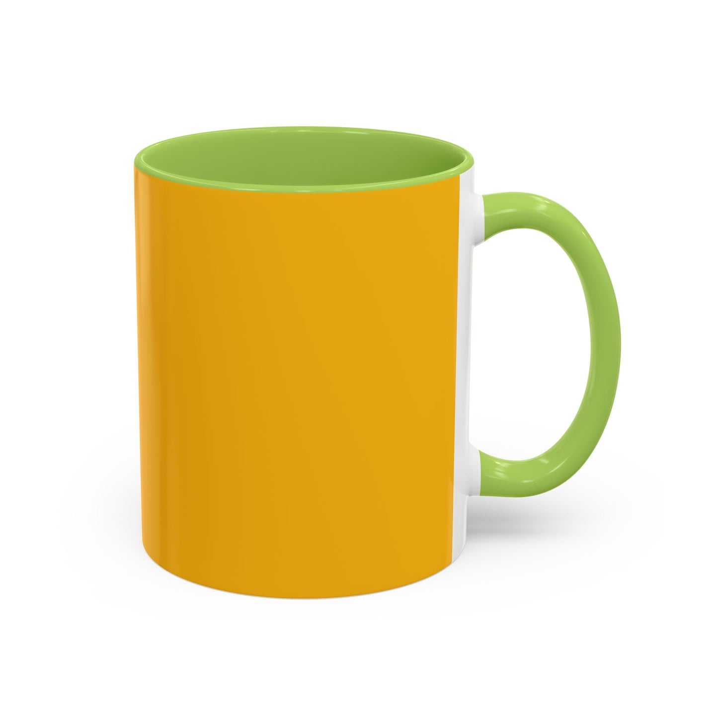 Charming Heart Accent Coffee Mug (Yellow)