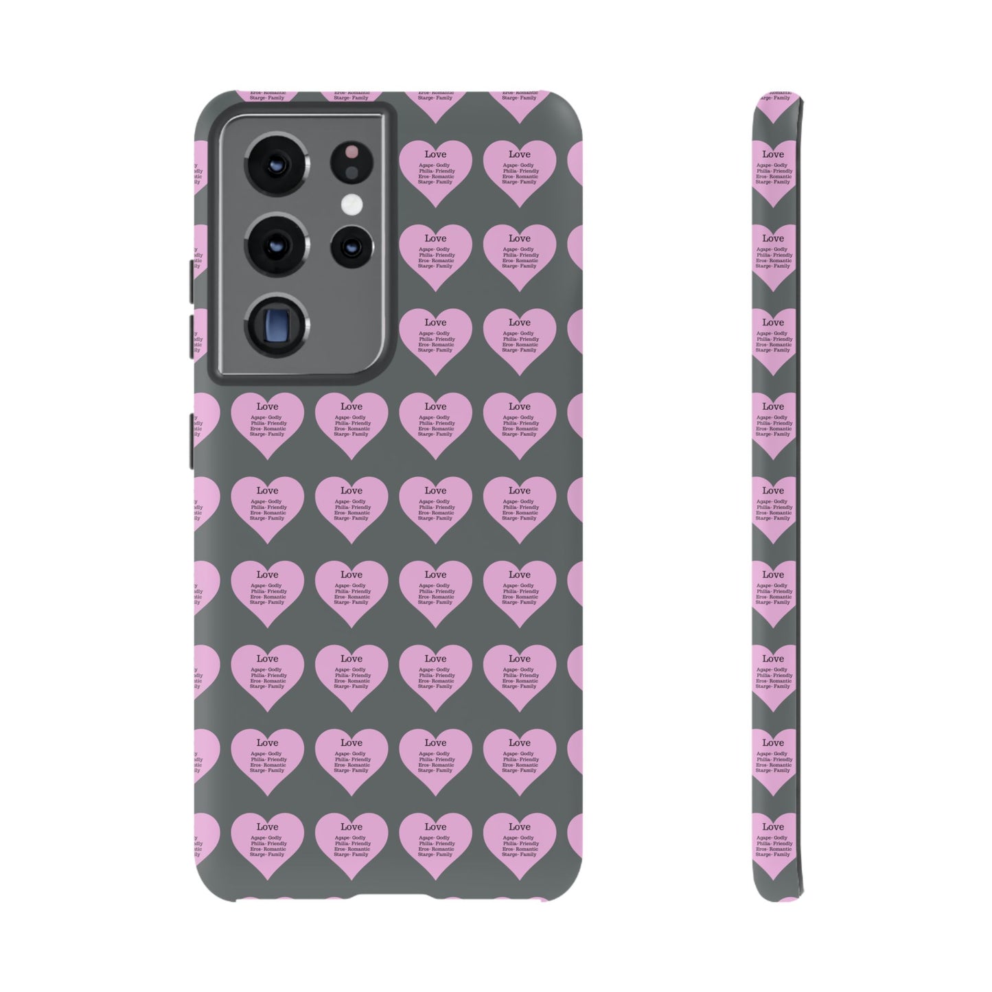Hearts-A-Flutter Phone Case (Samsung)(Dark grey)