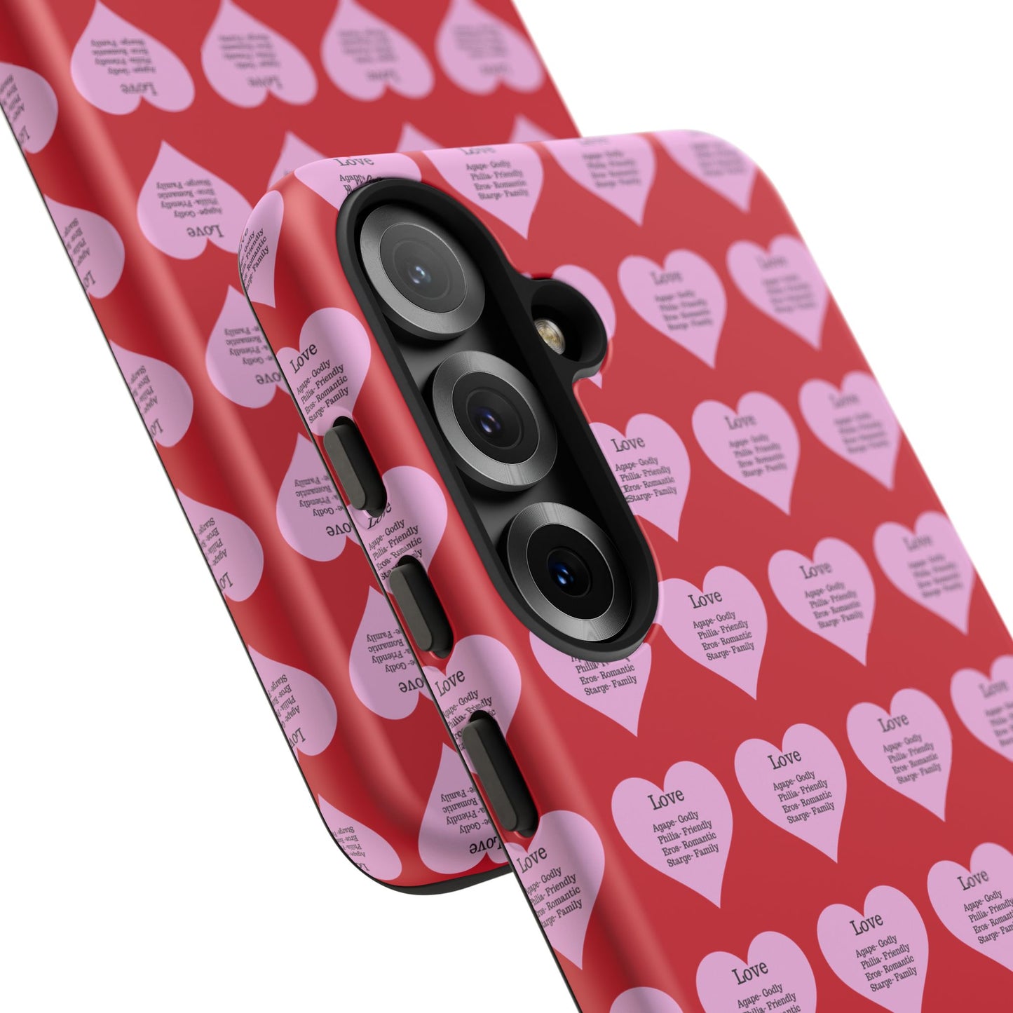 Hearts-A-Flutter Phone Case (Samsung)(Dark red)