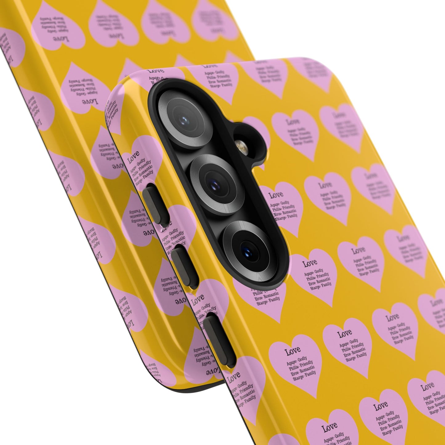 Hearts-A-Flutter Phone Case (Samsung)(Yellow)