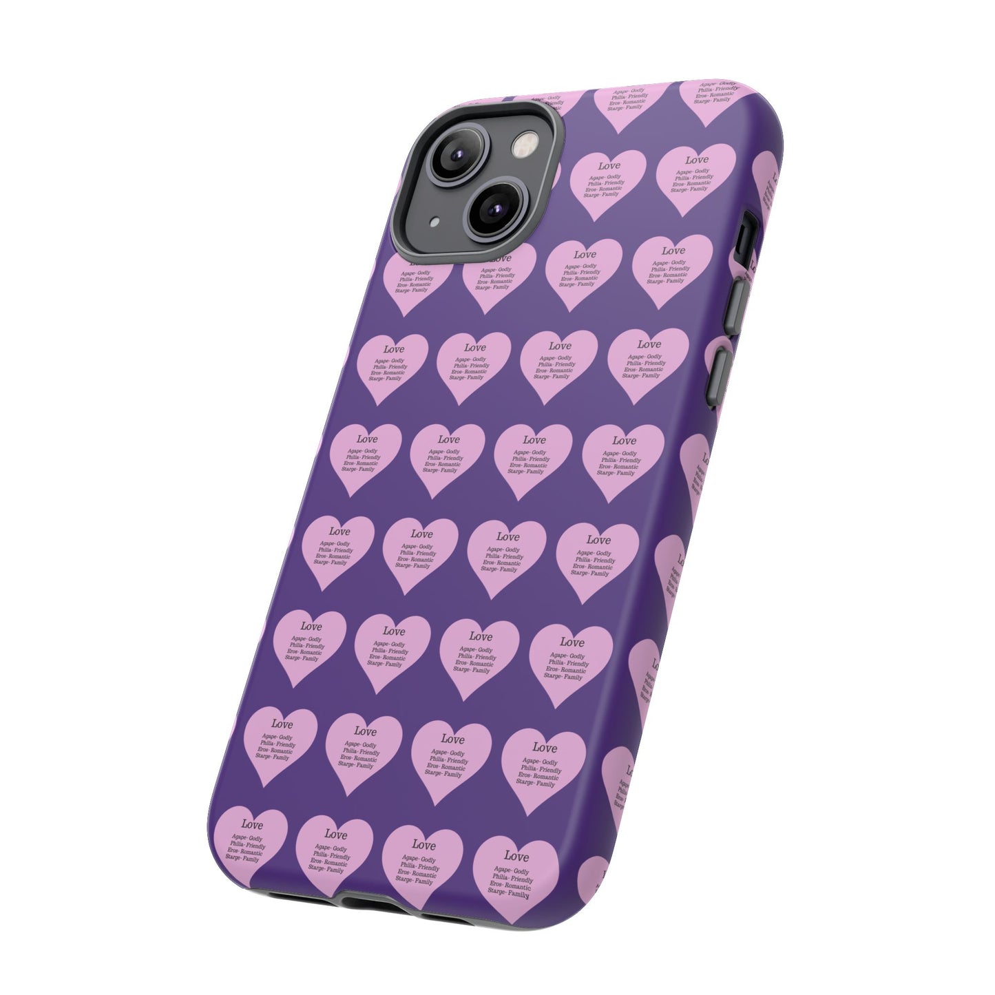 Hearts-A-Flutter Phone Case (iPhone, Google Pixel)(Purple)