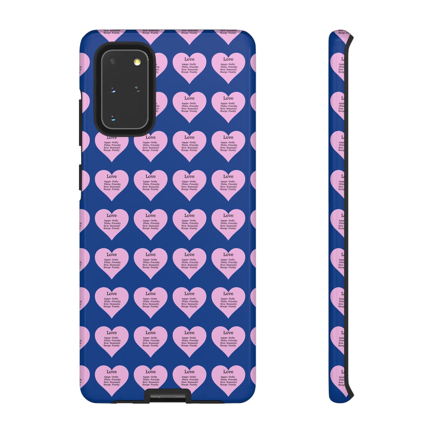 Hearts-A-Flutter Phone Case (Samsung)(Dark blue)