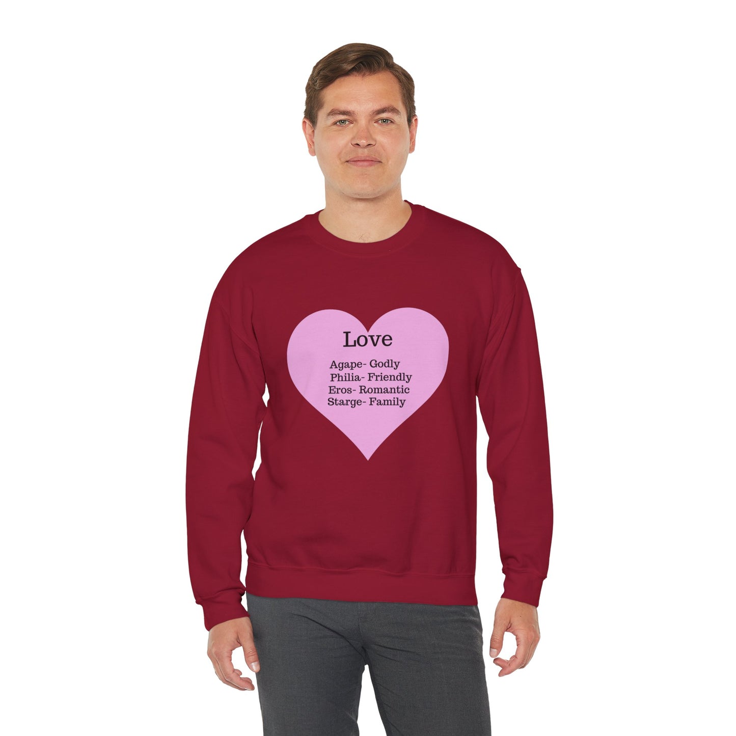 Types of Love Heart Unisex Sweatshirt