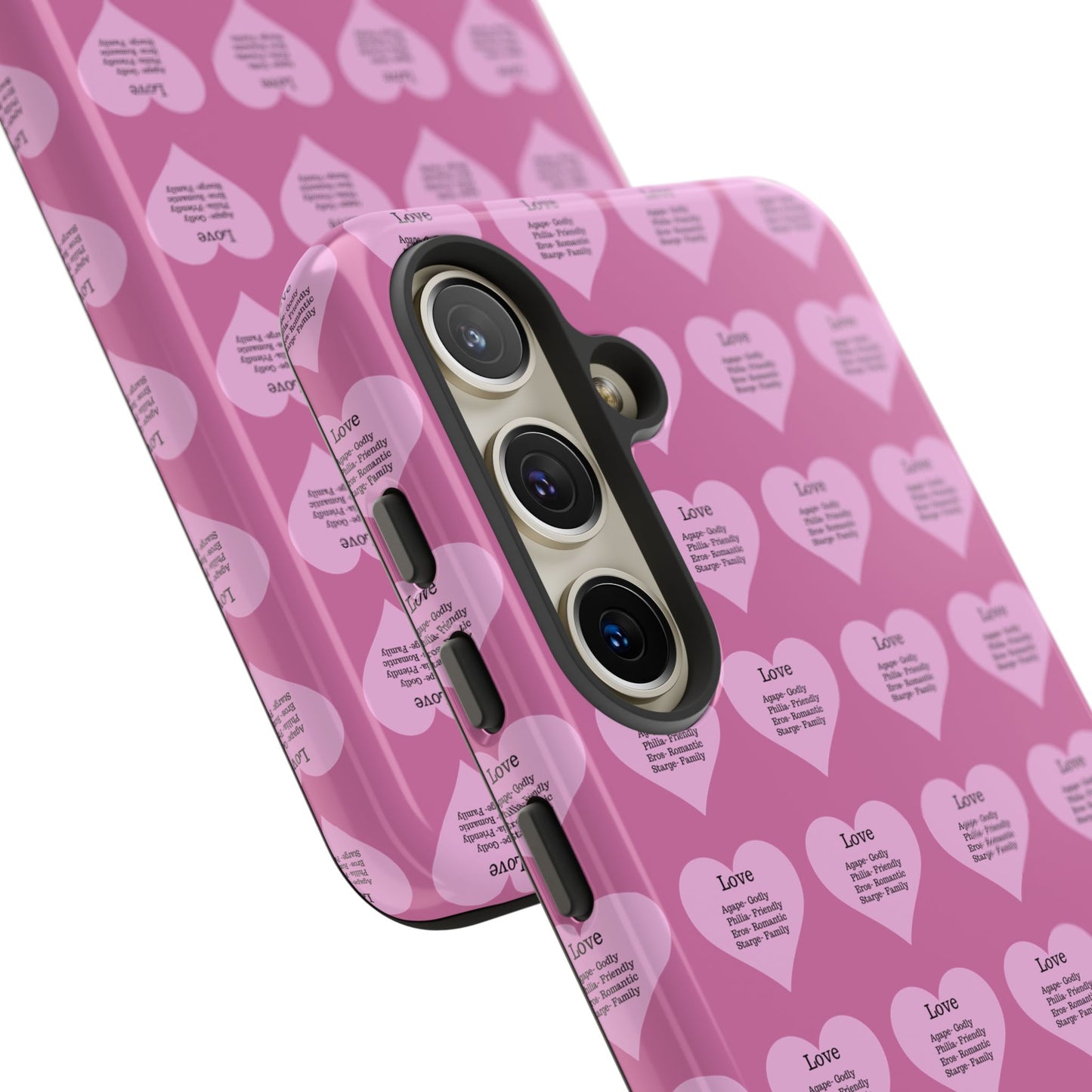 Hearts-A-Flutter Phone Case (Samsung)(Light pink)