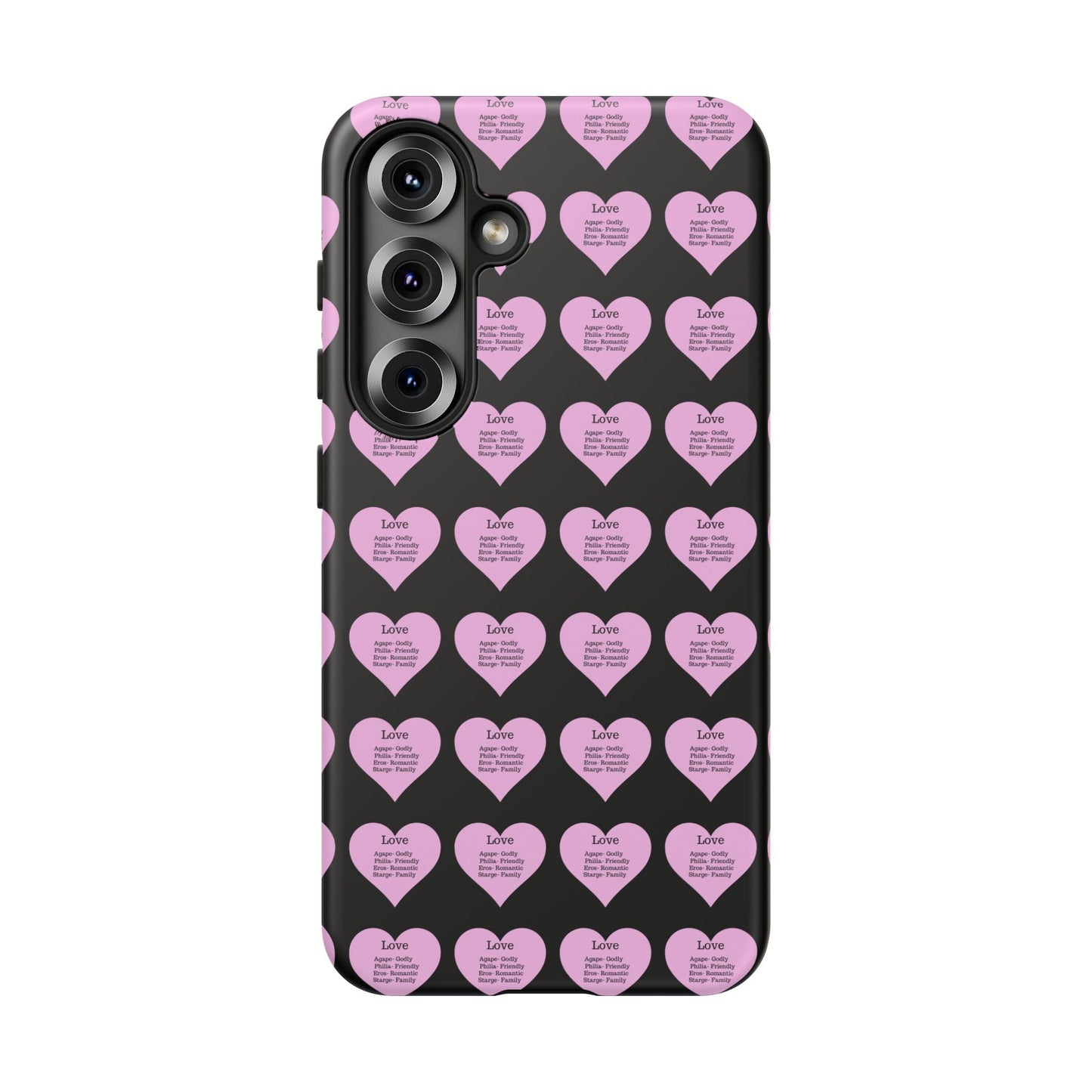 Hearts-A-Flutter Phone Case (Samsung)(Black)
