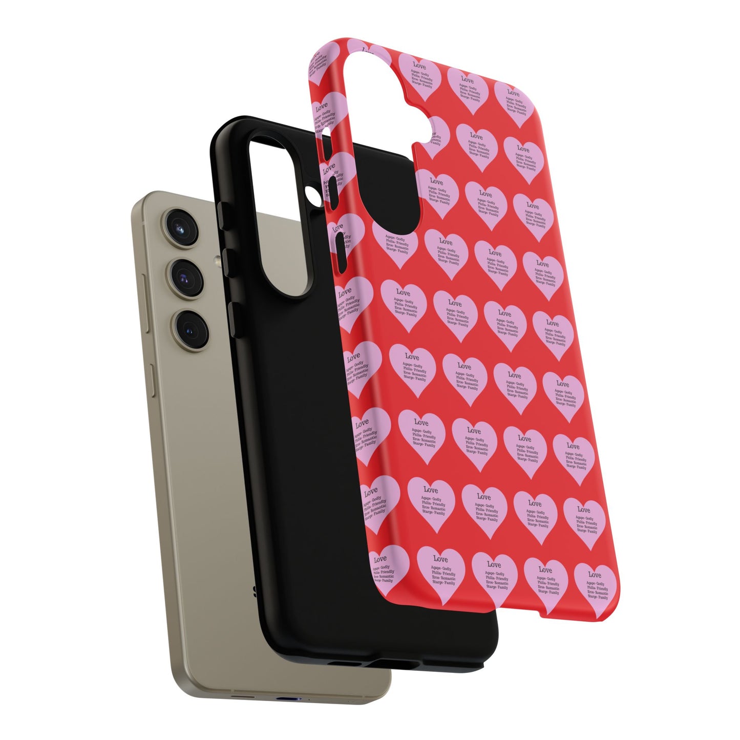 Hearts-A-Flutter Phone Case (Samsung)(Red)