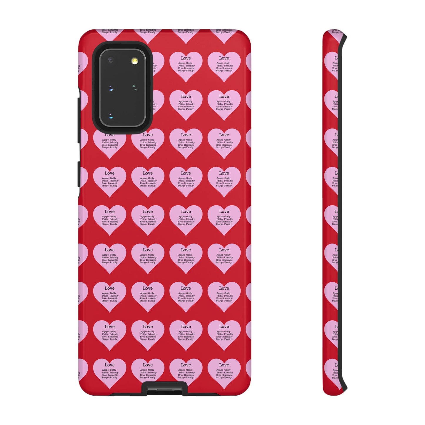 Hearts-A-Flutter Phone Case (Samsung)(Dark red)