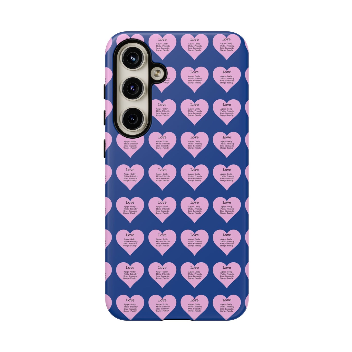 Hearts-A-Flutter Phone Case (Samsung)(Dark blue)