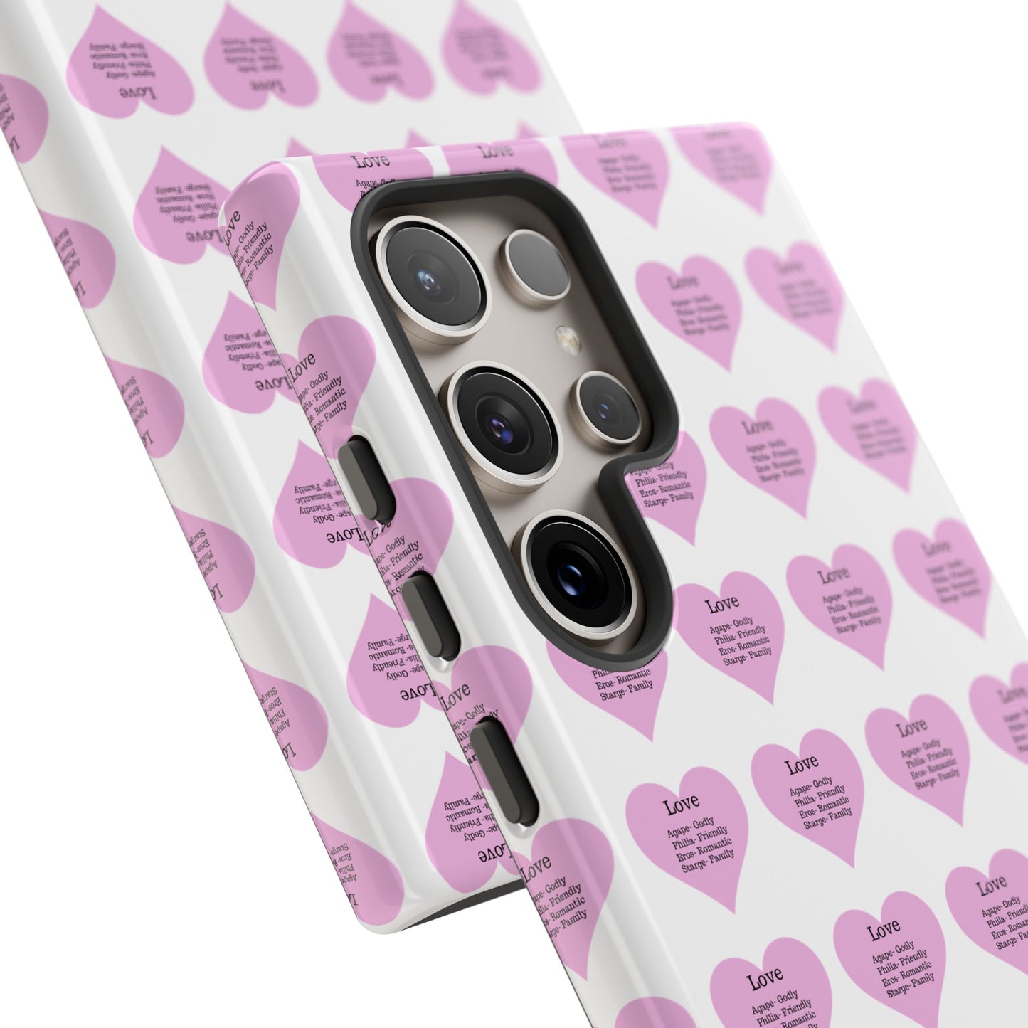 Hearts-A-Flutter Phone Case (Samsung)(White)