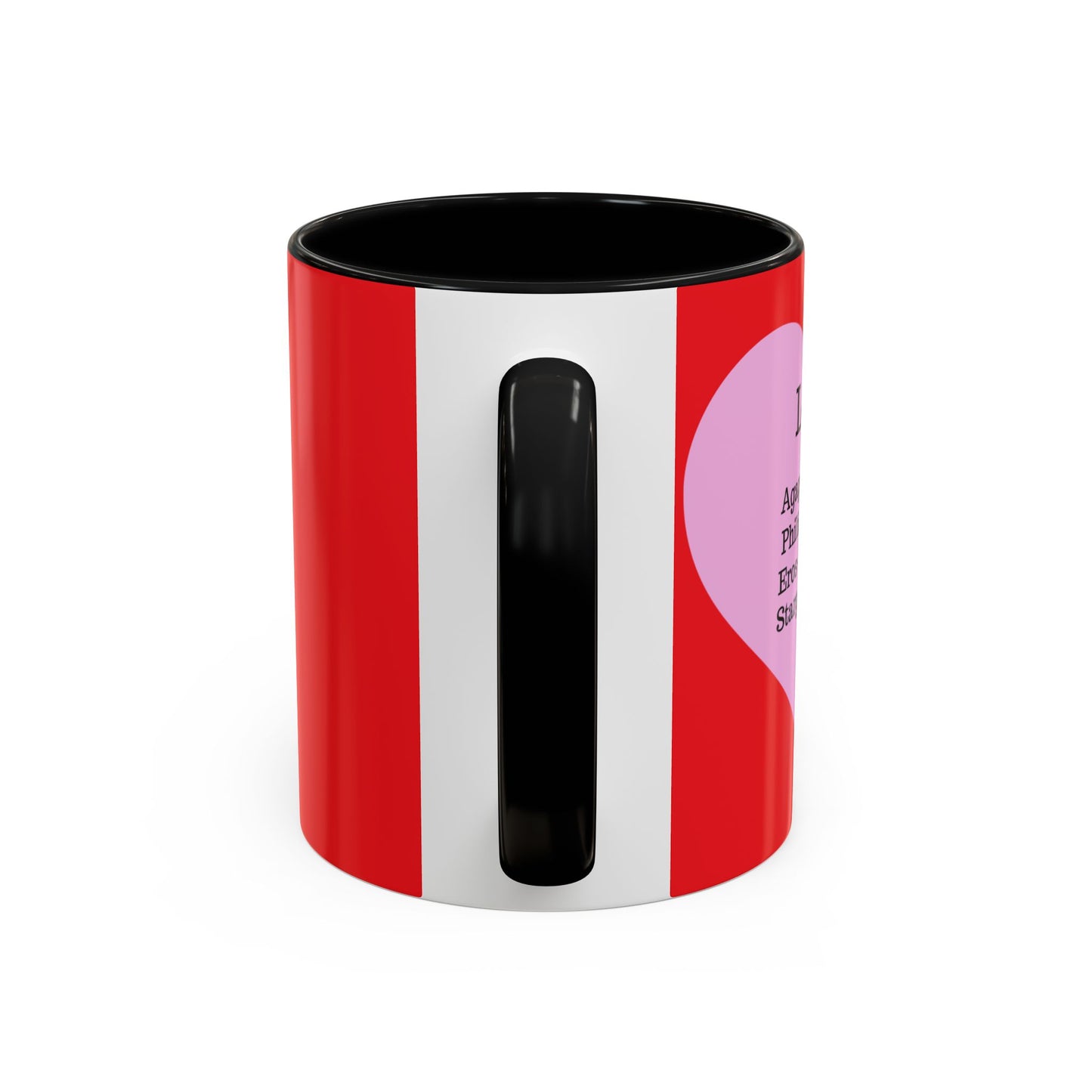 Charming Heart Accent Coffee Mug (Red)