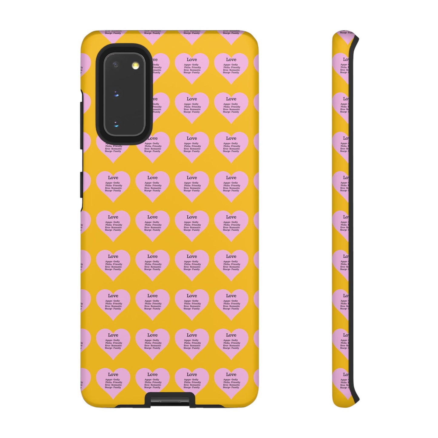 Hearts-A-Flutter Phone Case (Samsung)(Yellow)