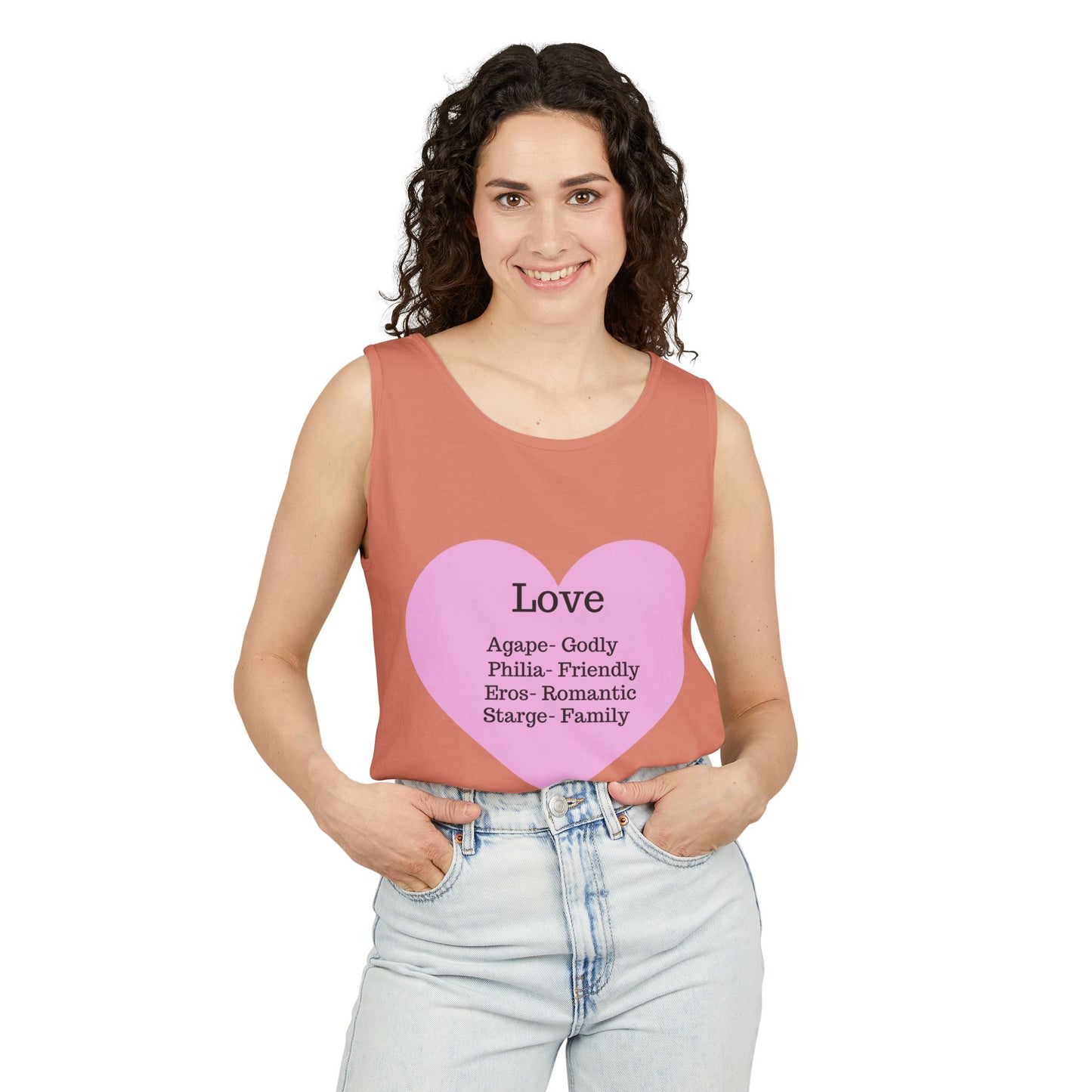 Unisex "Love" Definitions Garment-Dyed Tank Top