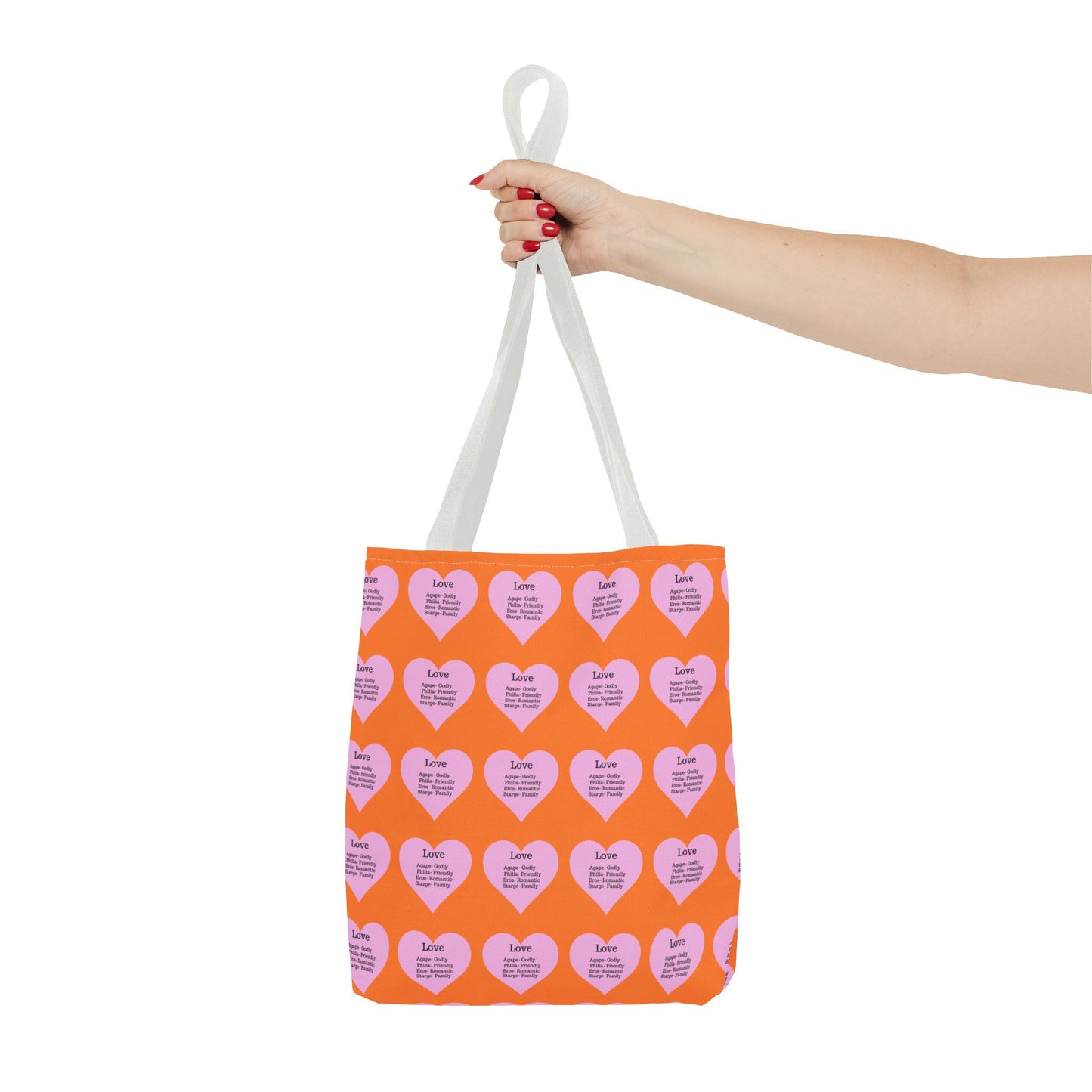 Pink Hearts Tote Bag (Crusta)