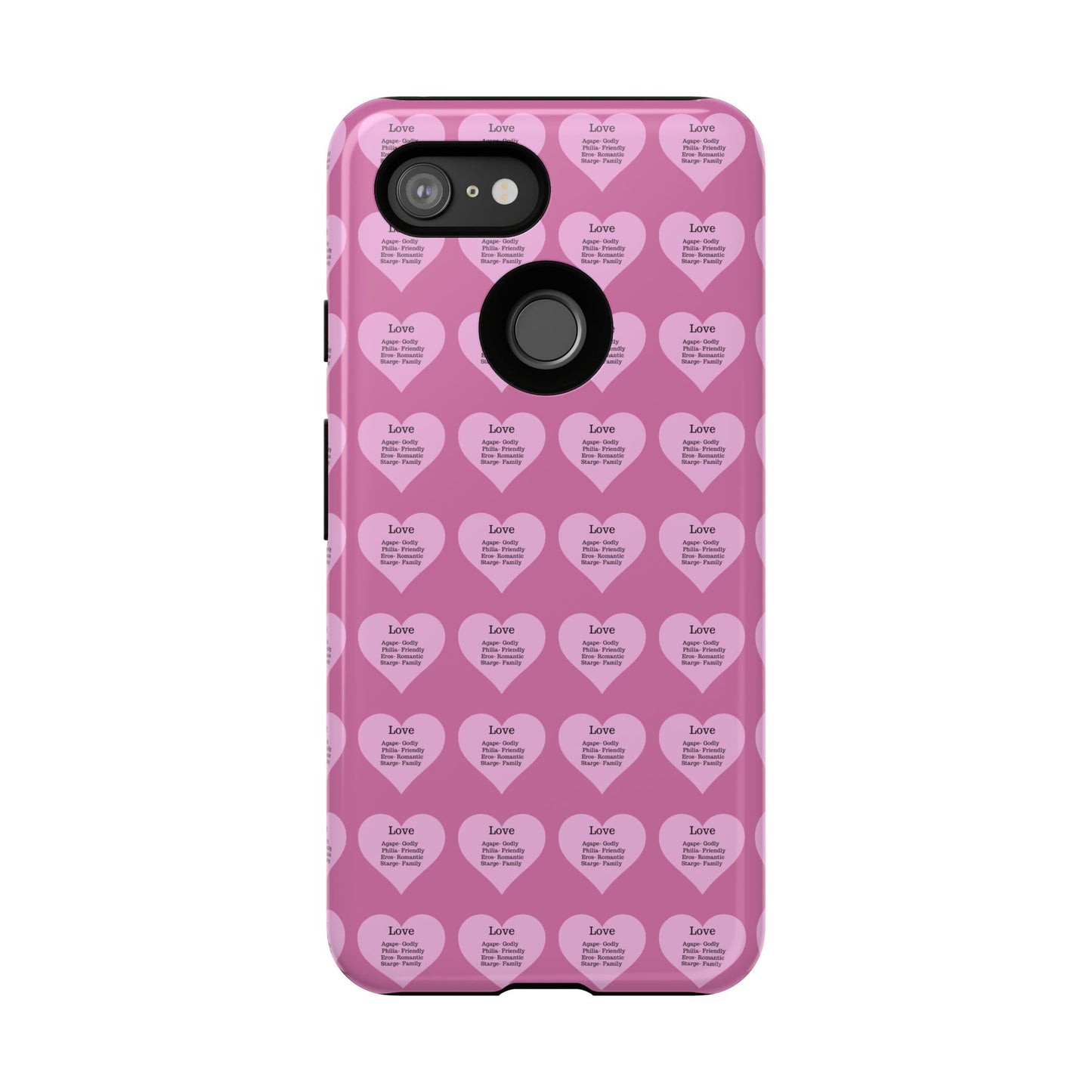 Hearts-A-Flutter Phone Case (iPhone, Google Pixel)(Light pink)