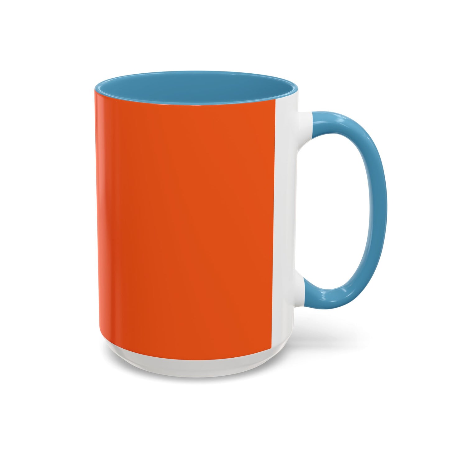 Charming Heart Accent Coffee Mug (Orange)