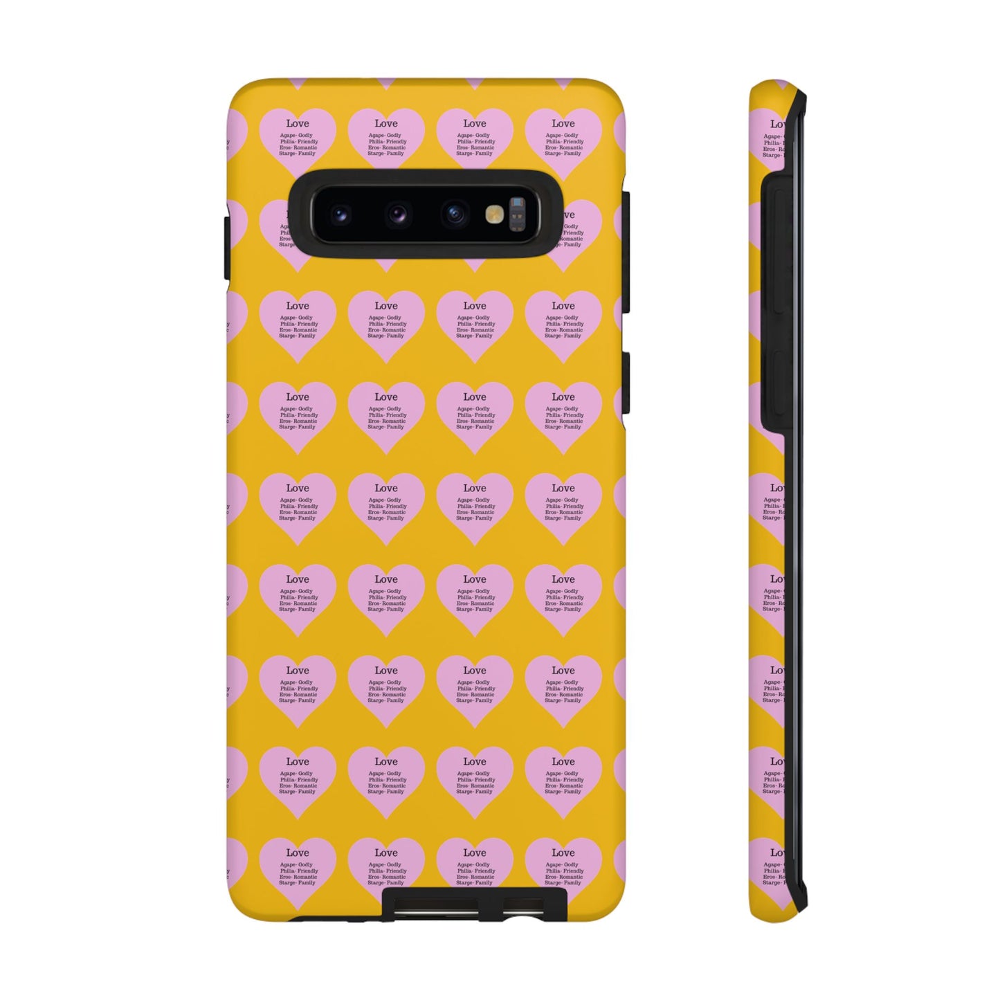 Hearts-A-Flutter Phone Case (Samsung)(Yellow)