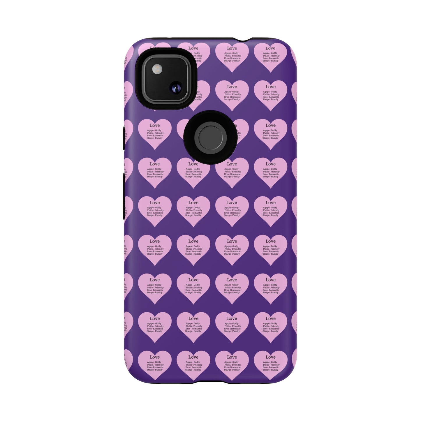 Hearts-A-Flutter Phone Case (iPhone, Google Pixel)(Purple)