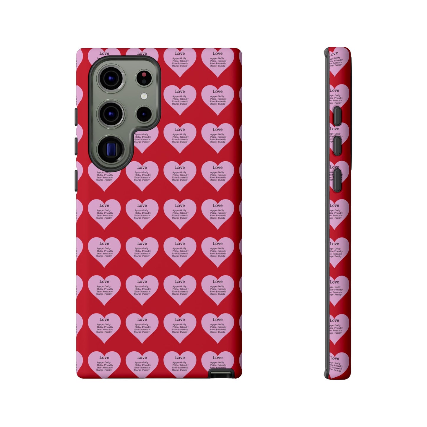 Hearts-A-Flutter Phone Case (Samsung)(Dark red)