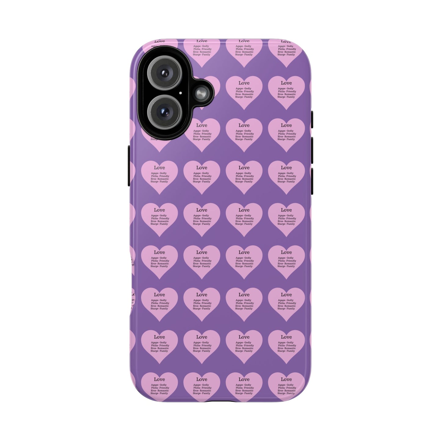Hearts-A-Flutter Phone Case (iPhone, Google Pixel)(Light purple)